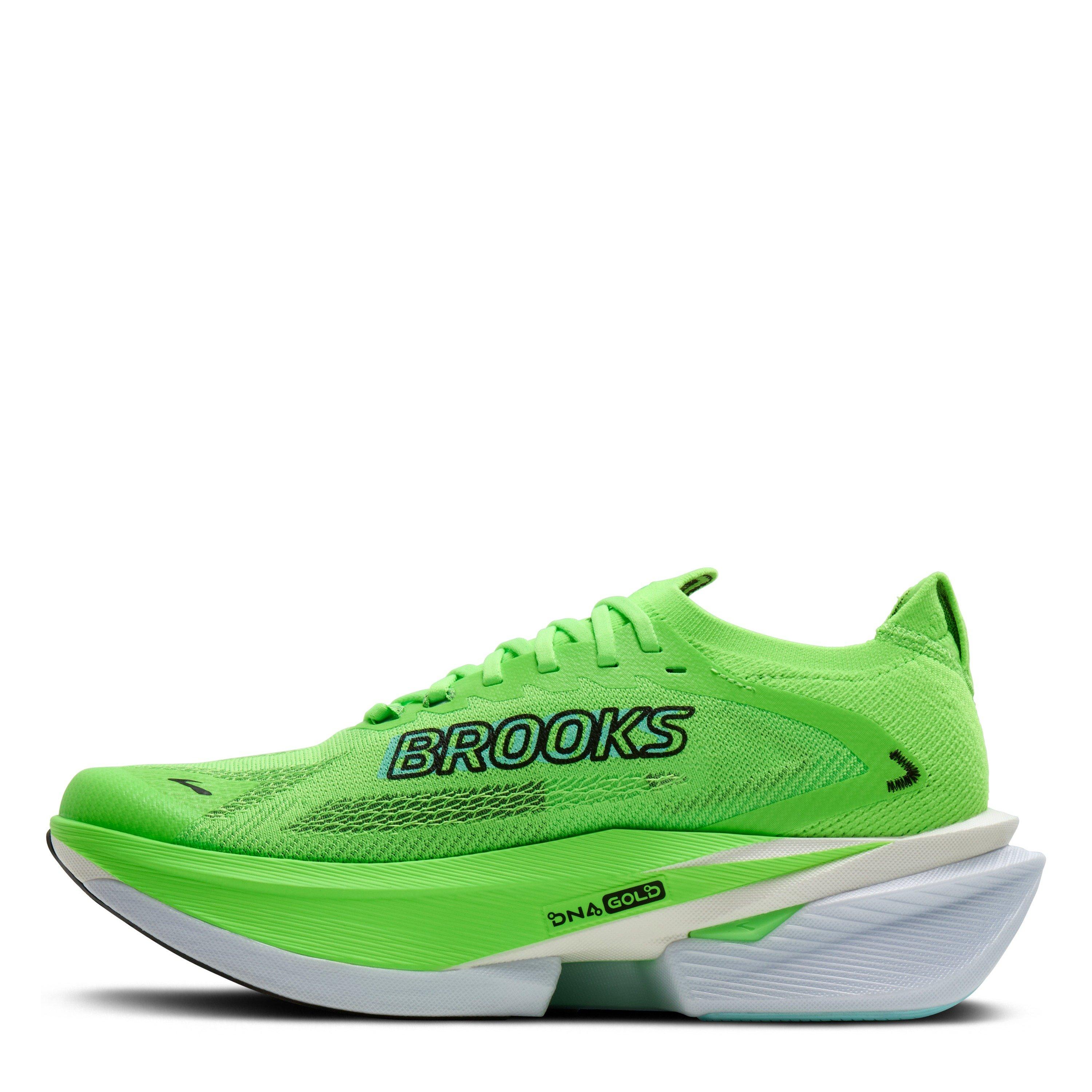 Green/White - Brooks - Hyperion Max 3 Road Running Shoes Mens - 4