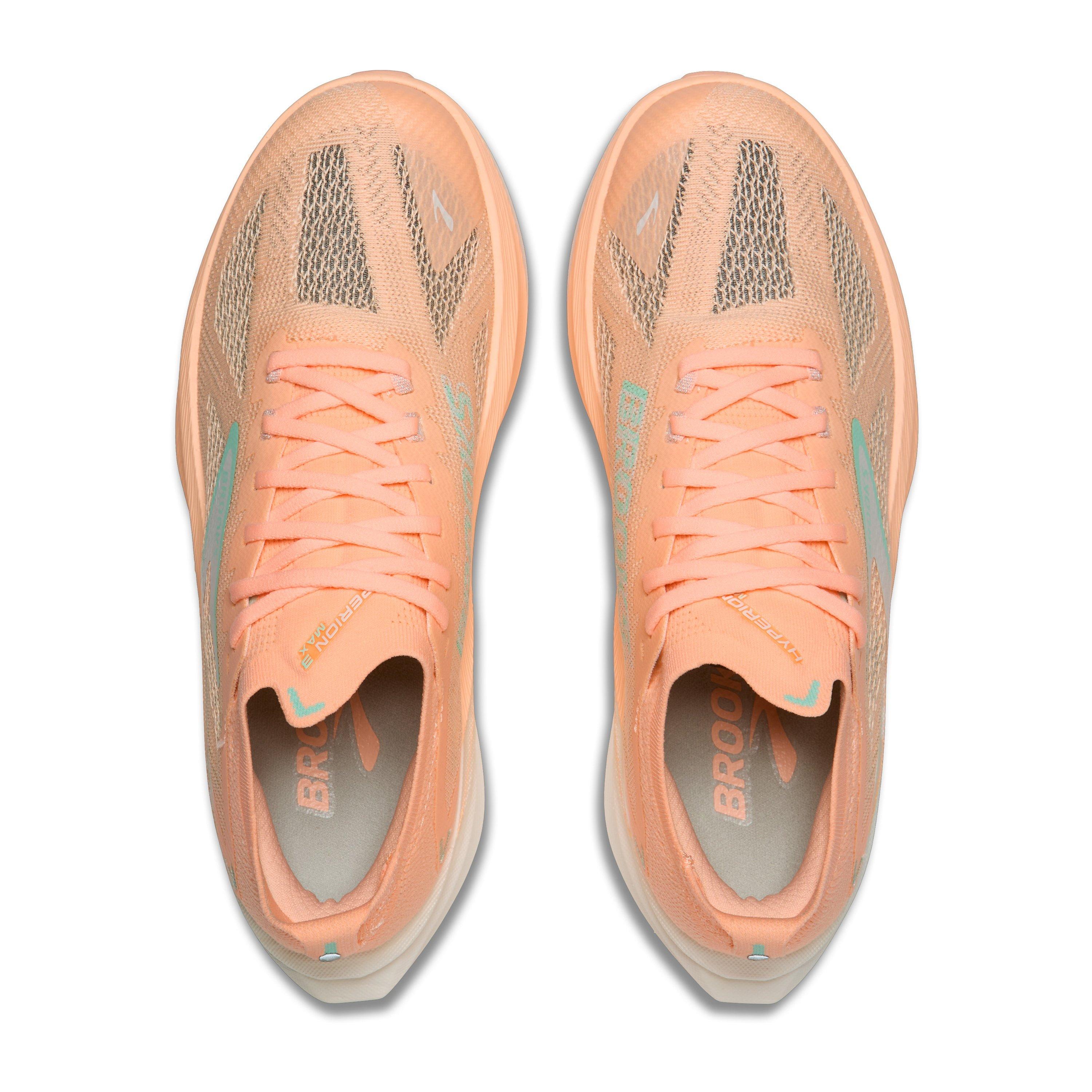 Coral/White - Brooks - Hyperion Max 3 Running Shoes Womens - 5