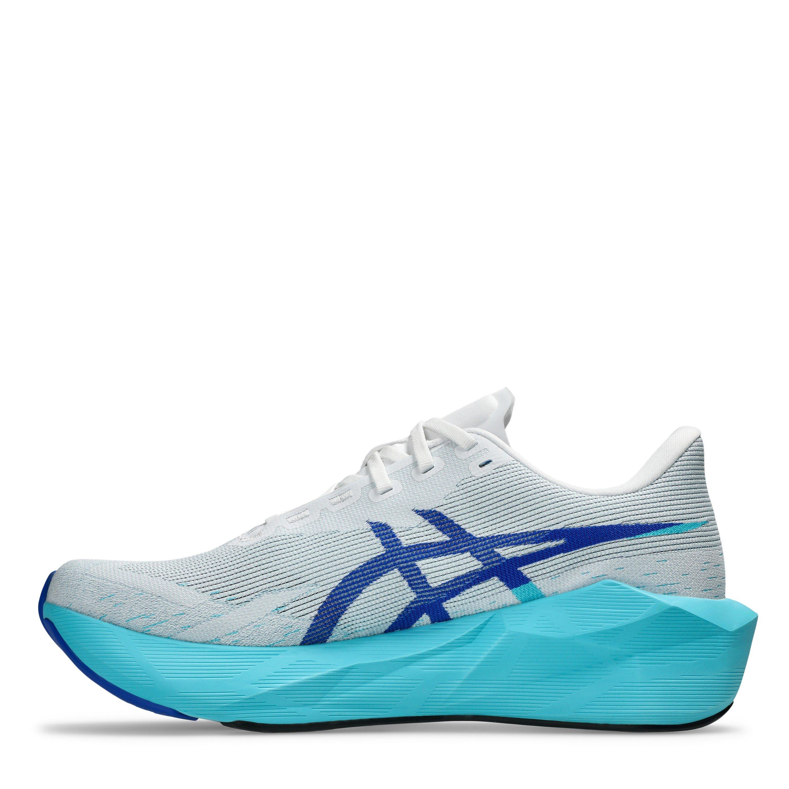 Wht/Energy Aqua - Asics - Novablast 6 Mens Running Shoes - 2