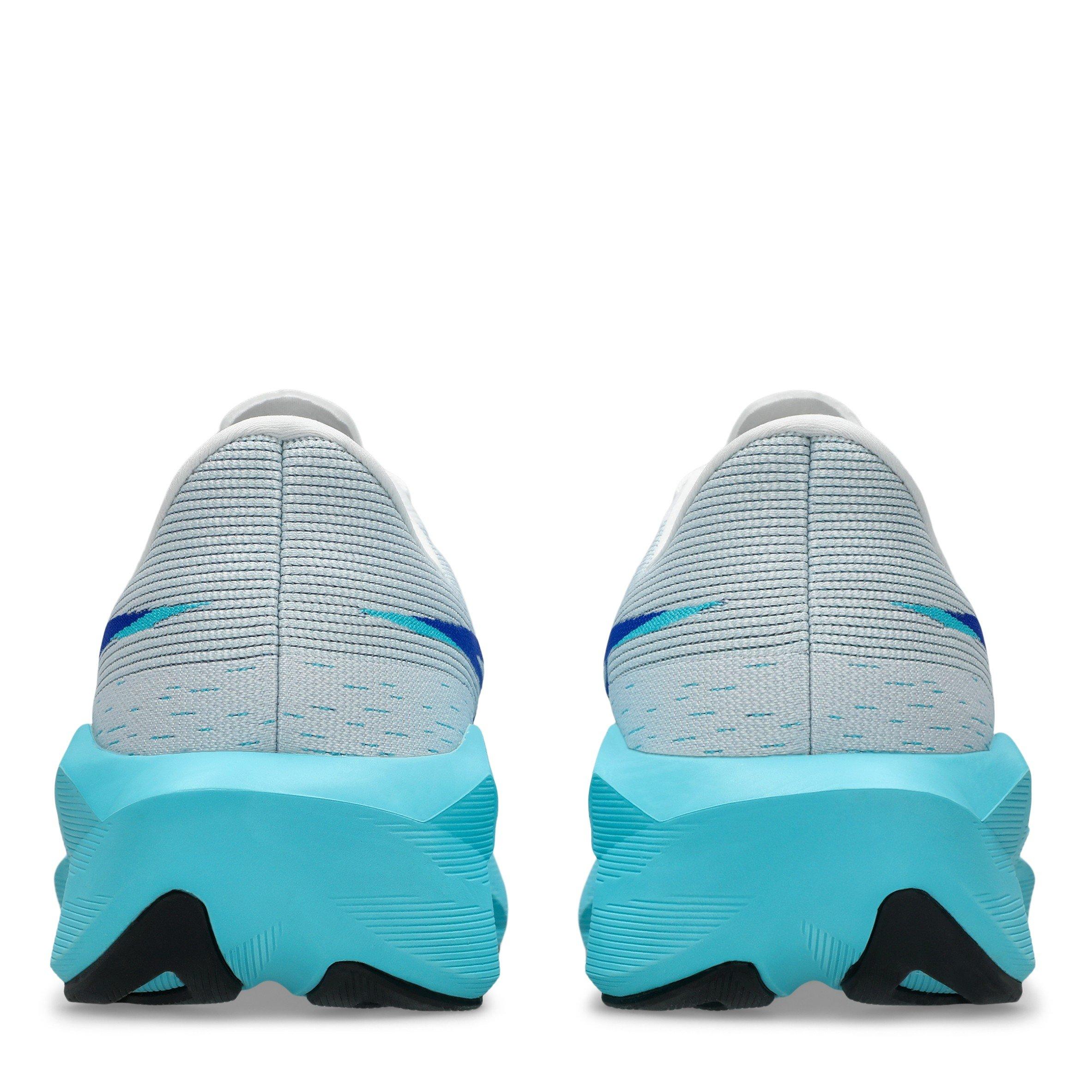 Wht/Energy Aqua - Asics - Novablast 6 Mens Running Shoes - 7