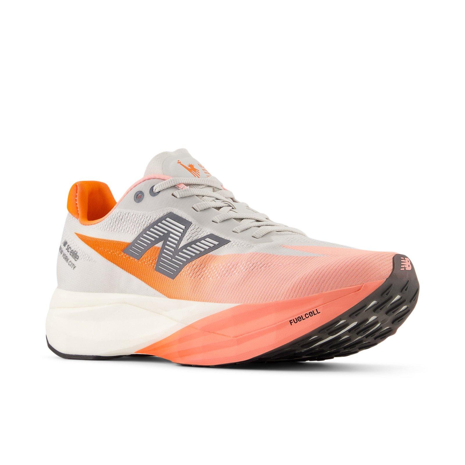 Grapefruit - New Balance - FuelCell SuperComp Elite v5 Womens Running Shoes - 4