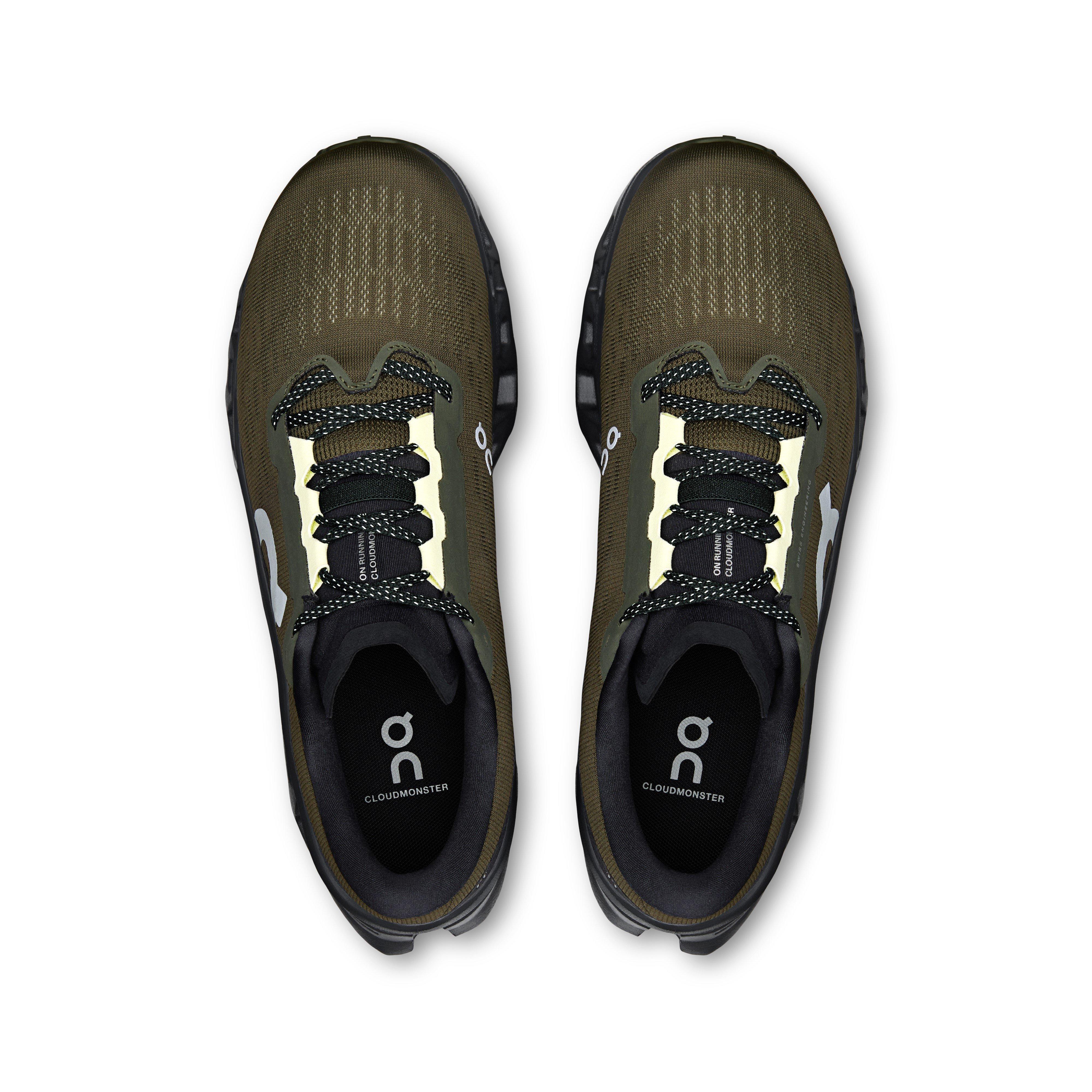 Olive/Eclipse - On - Mens Cloudmonster 3 Running Shoes - 2