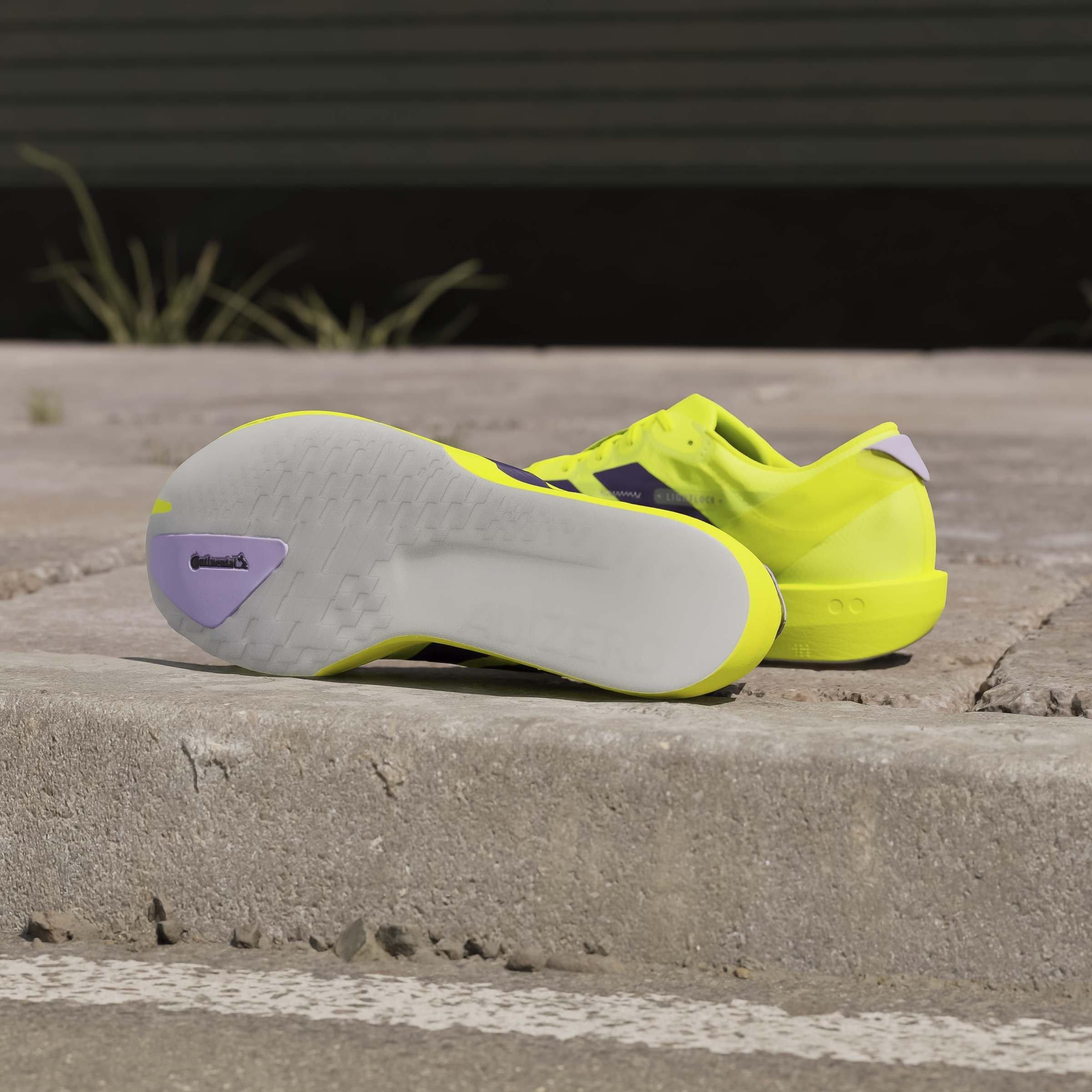 Yellow/Plum - adidas - Adios 9 Mens Running Shoes - 11