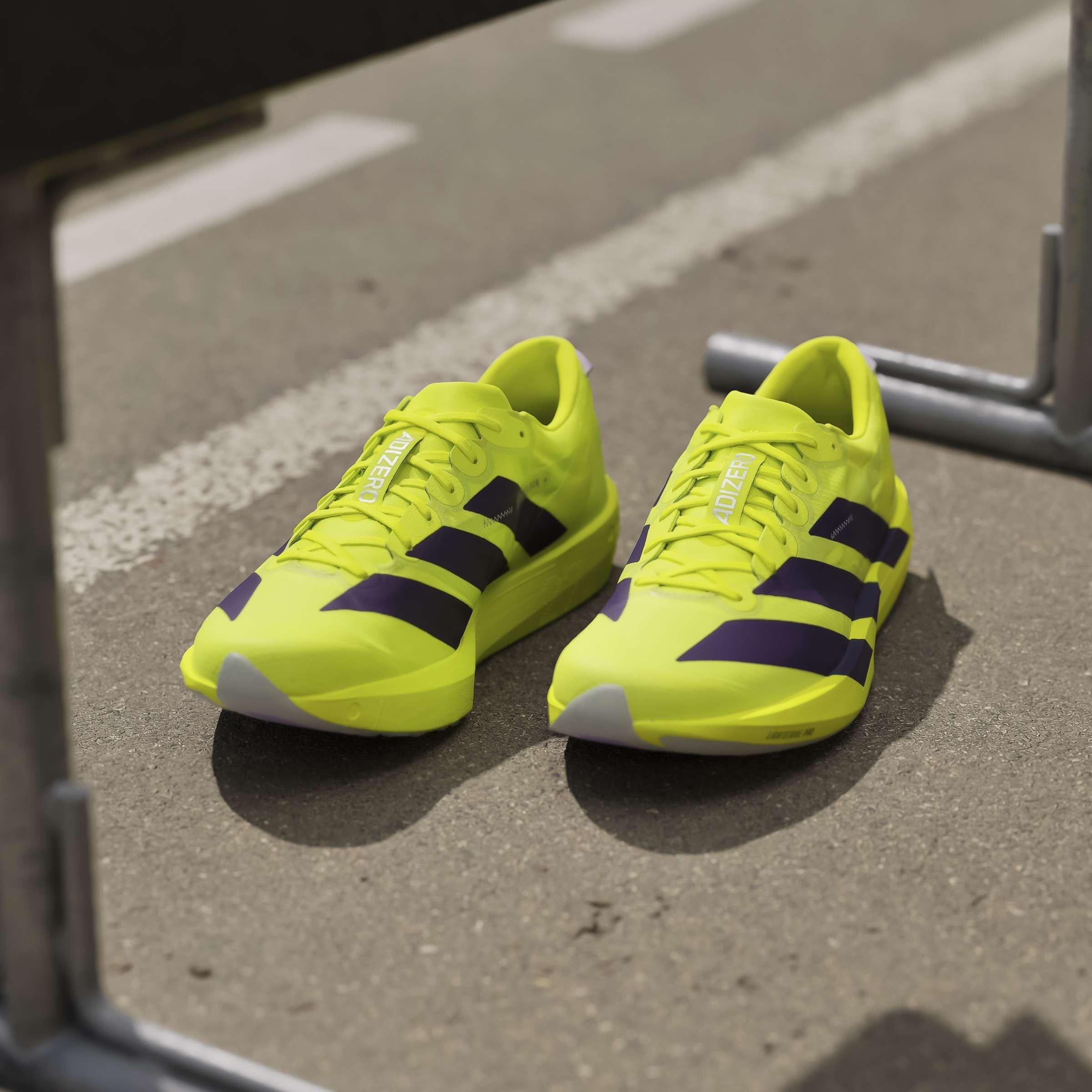 Yellow/Plum - adidas - Adios 9 Mens Running Shoes - 12