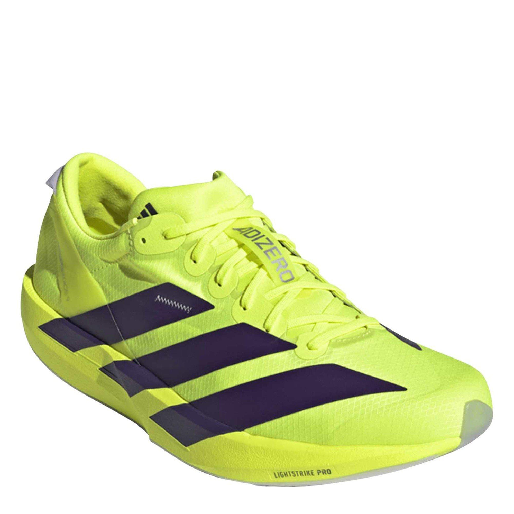 Yellow/Plum - adidas - Adios 9 Mens Running Shoes - 3