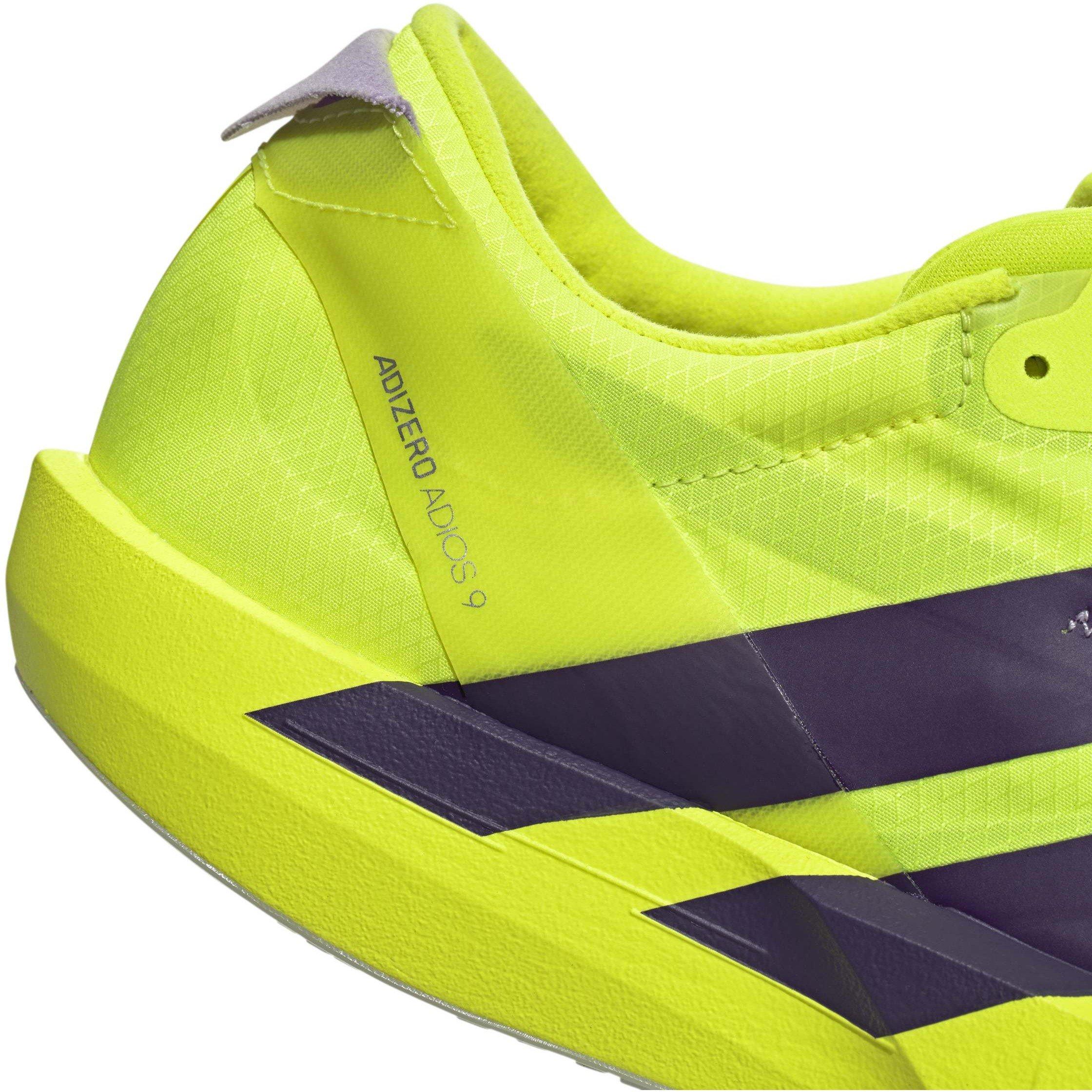 Yellow/Plum - adidas - Adios 9 Mens Running Shoes - 8