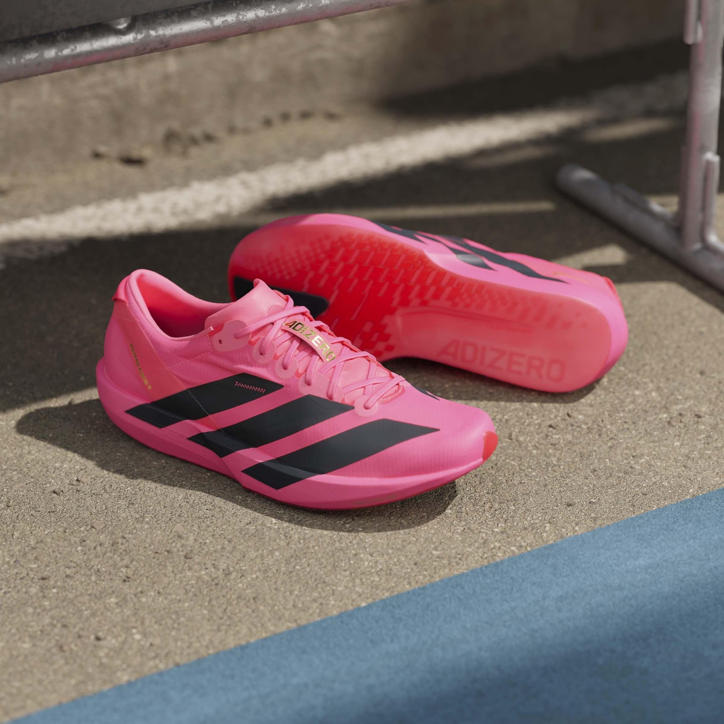 Solar/Black/Red - adidas - Adios 9 Mens Running Shoes - 15
