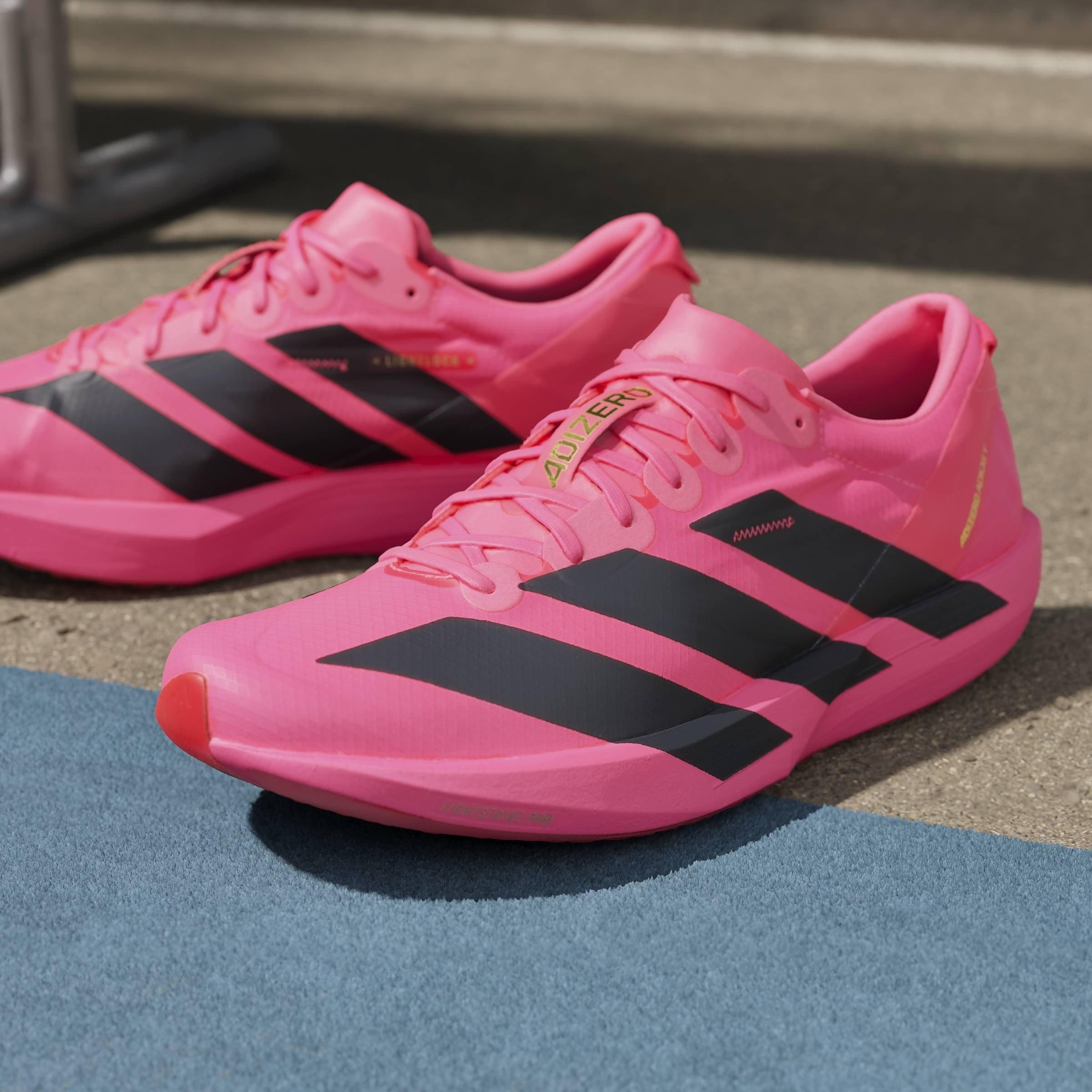 Solar/Black/Red - adidas - Adios 9 Mens Running Shoes - 16
