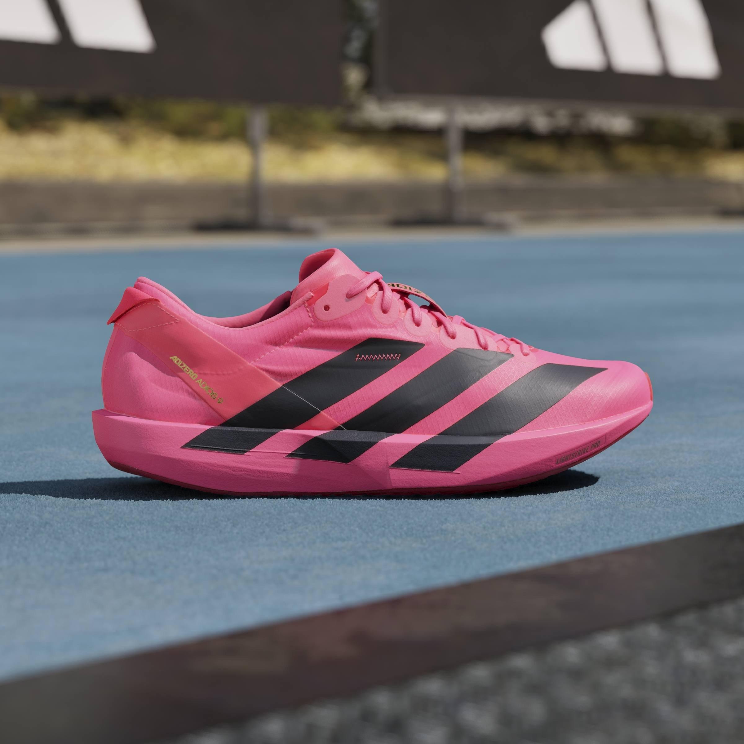 Solar/Black/Red - adidas - Adios 9 Mens Running Shoes - 10