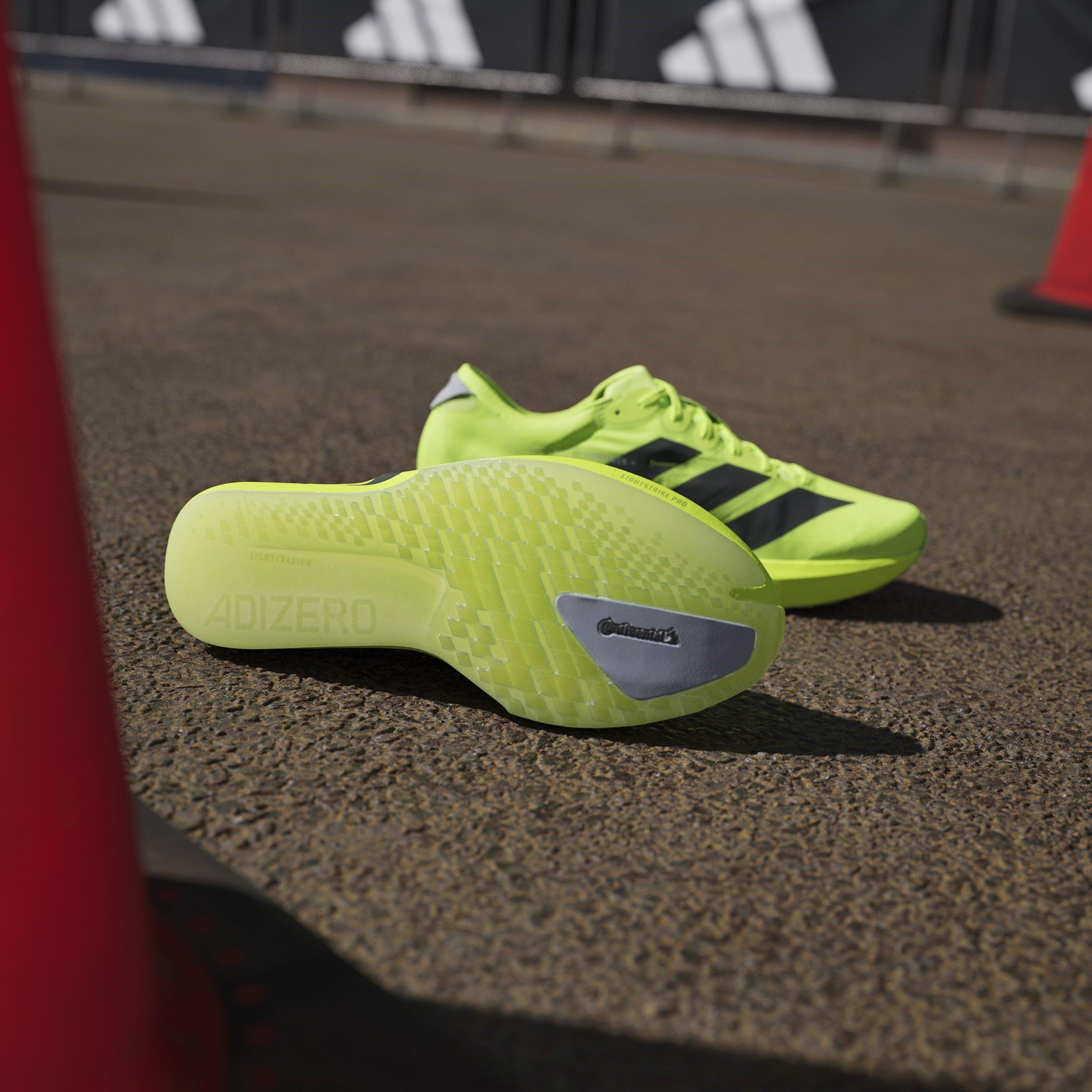 Lemon/Blk/Silv - adidas - Adios 9 Mens Running Shoes - 12