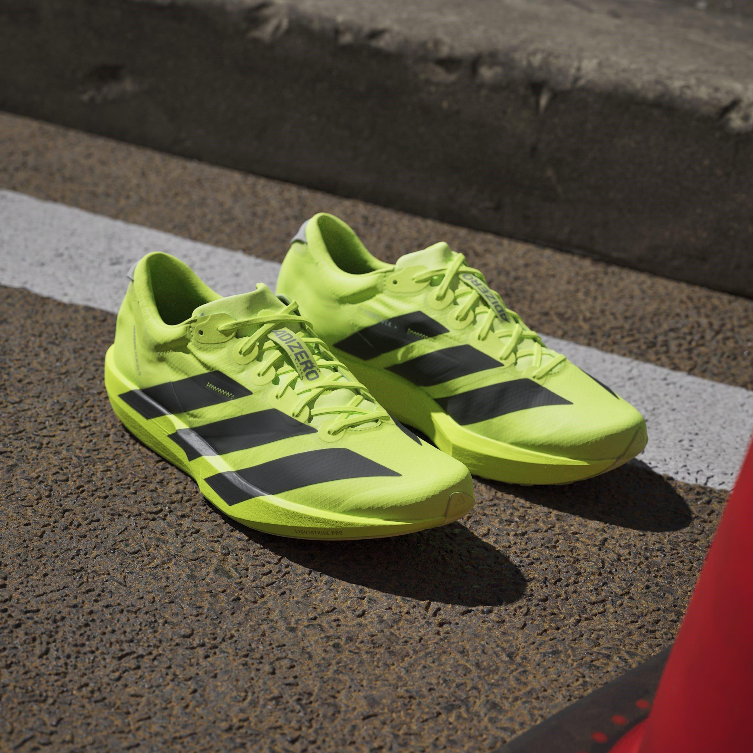 Lemon/Blk/Silv - adidas - Adios 9 Mens Running Shoes - 13