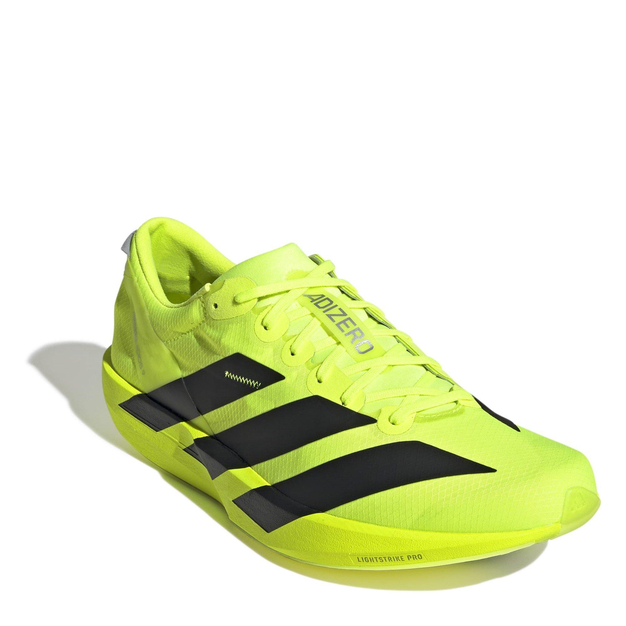 Lemon/Blk/Silv - adidas - Adios 9 Mens Running Shoes - 3