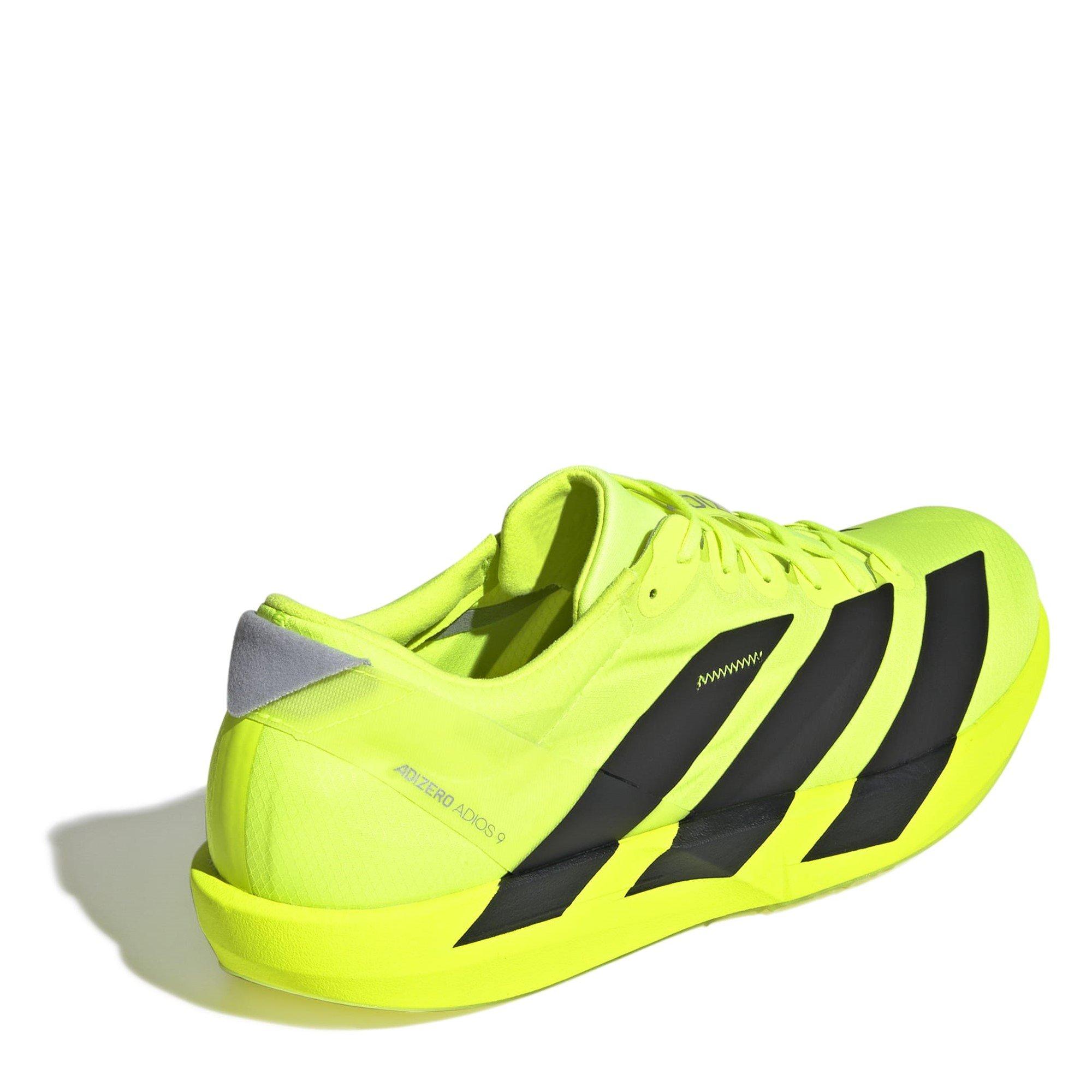 Lemon/Blk/Silv - adidas - Adios 9 Mens Running Shoes - 4