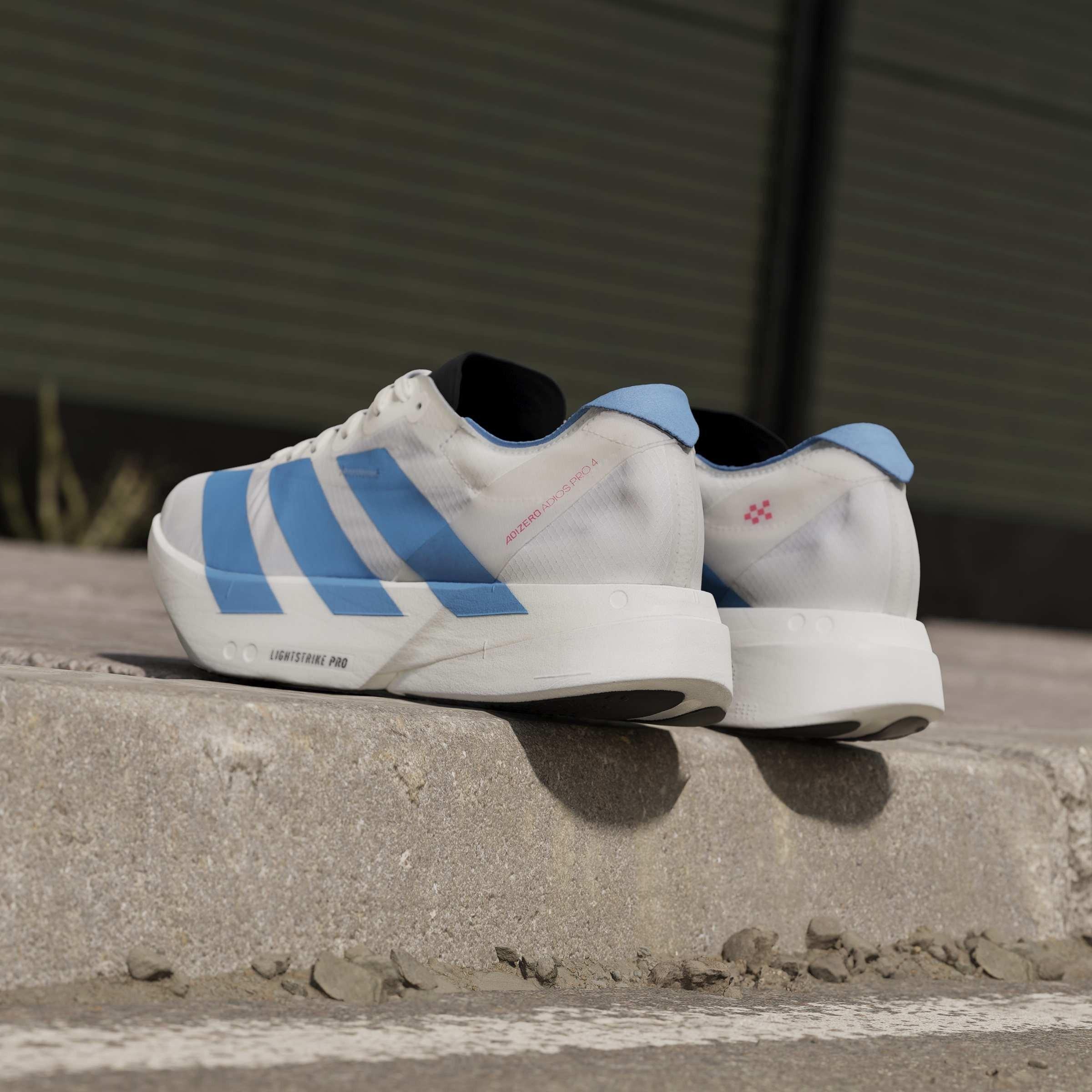 White/Blue/Red - adidas - Adios Pro 4 Mens Running Shoes - 13