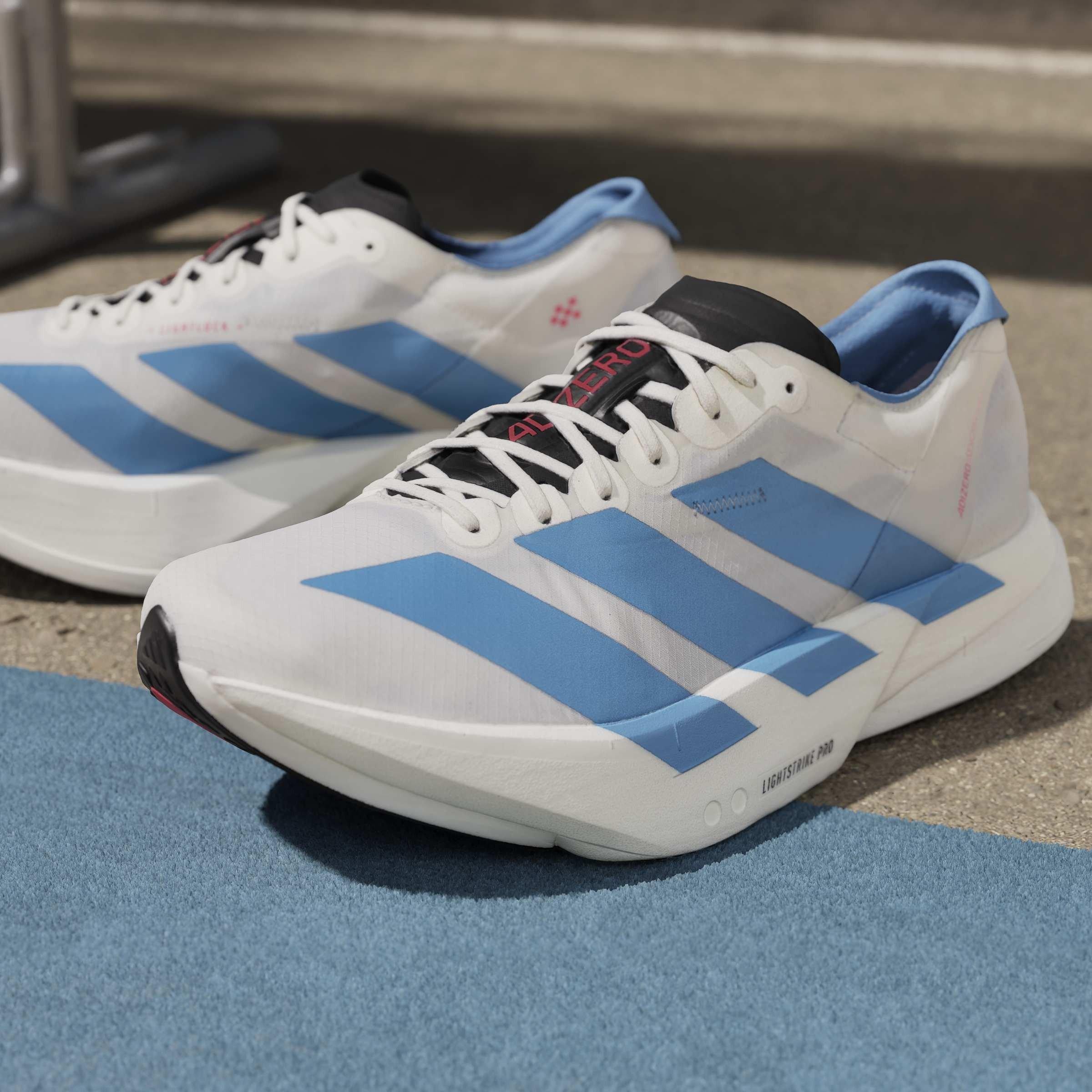 White/Blue/Red - adidas - Adios Pro 4 Mens Running Shoes - 16