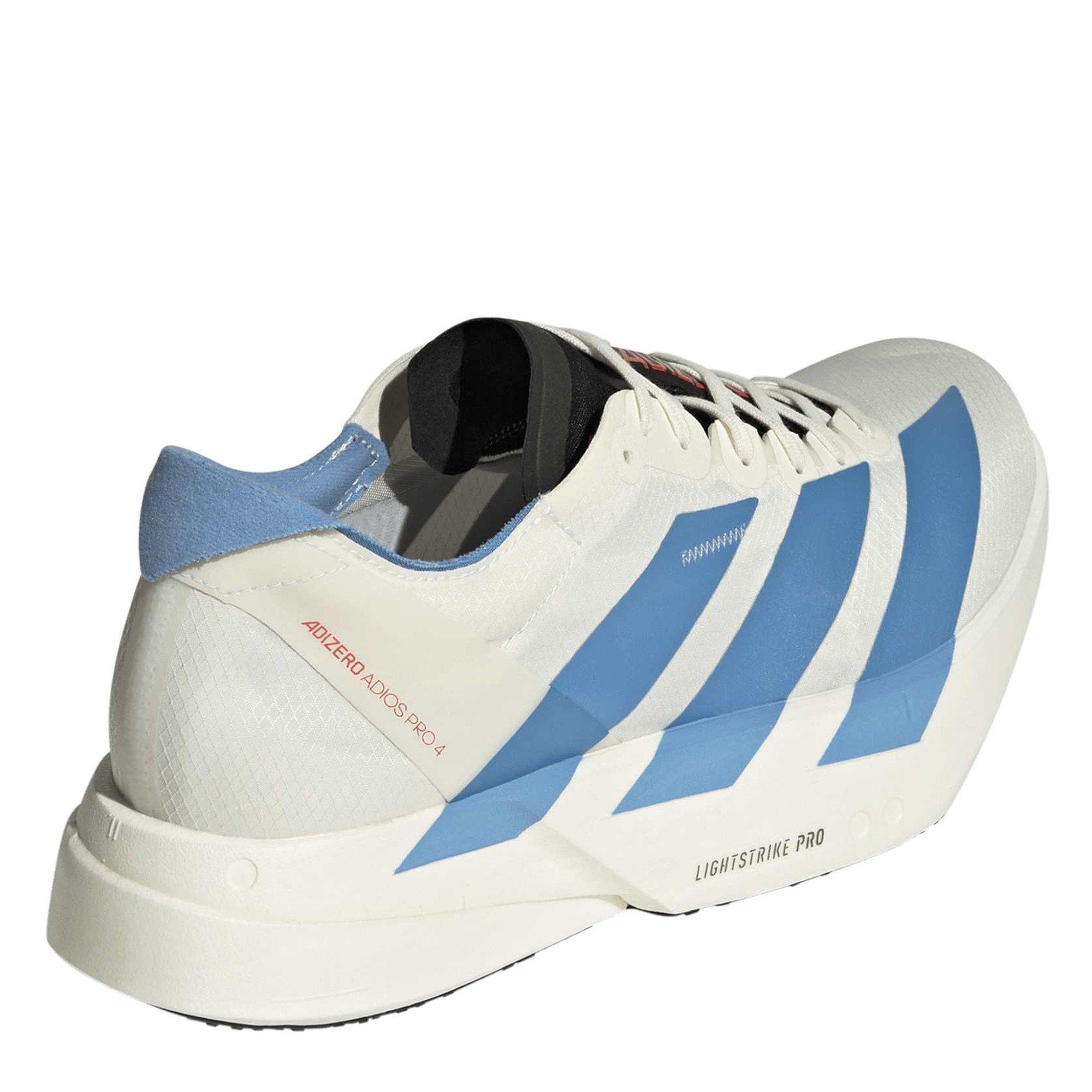 White/Blue/Red - adidas - Adios Pro 4 Mens Running Shoes - 4
