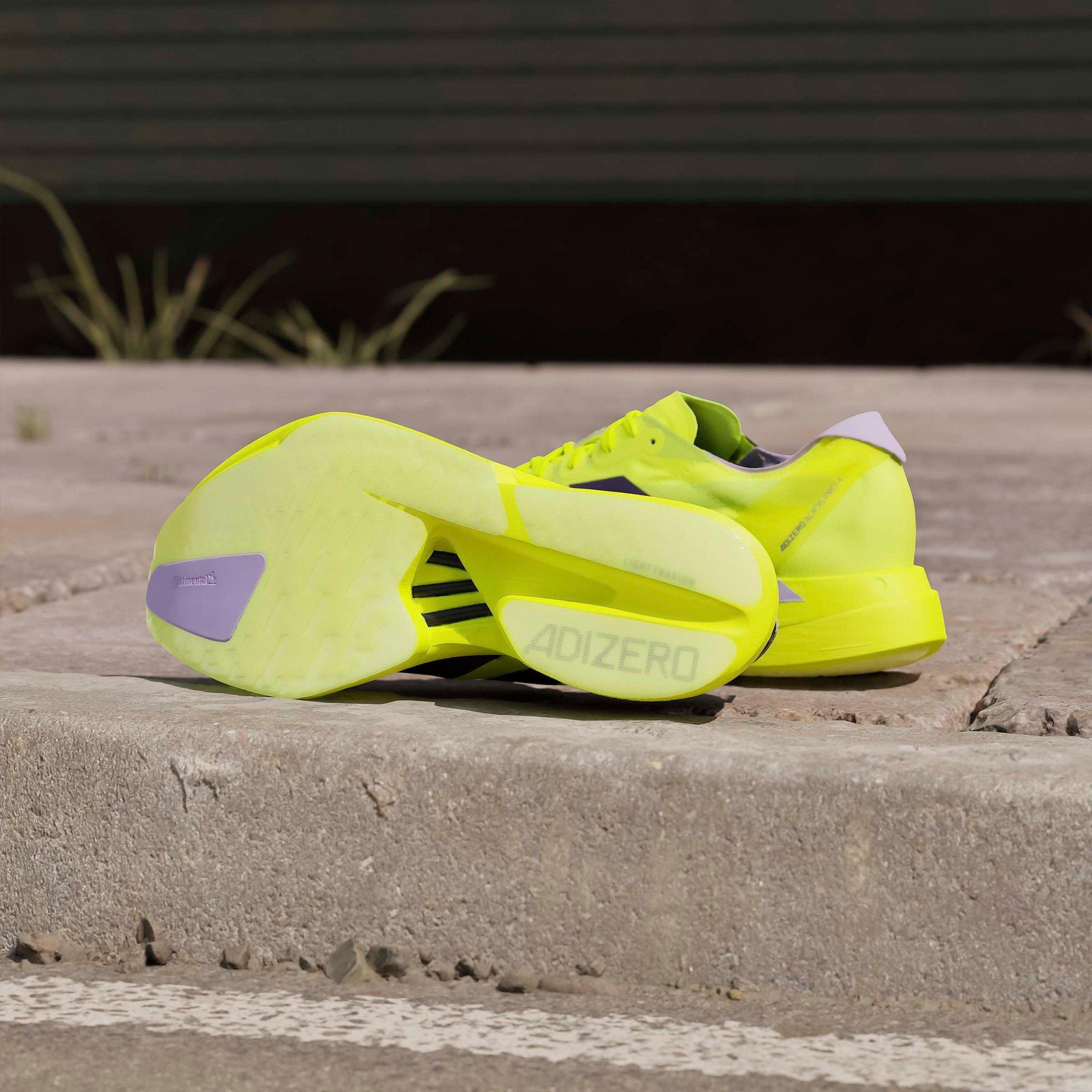 Yellow/Plum - adidas - Adios Pro 4 Mens Running Shoes - 14