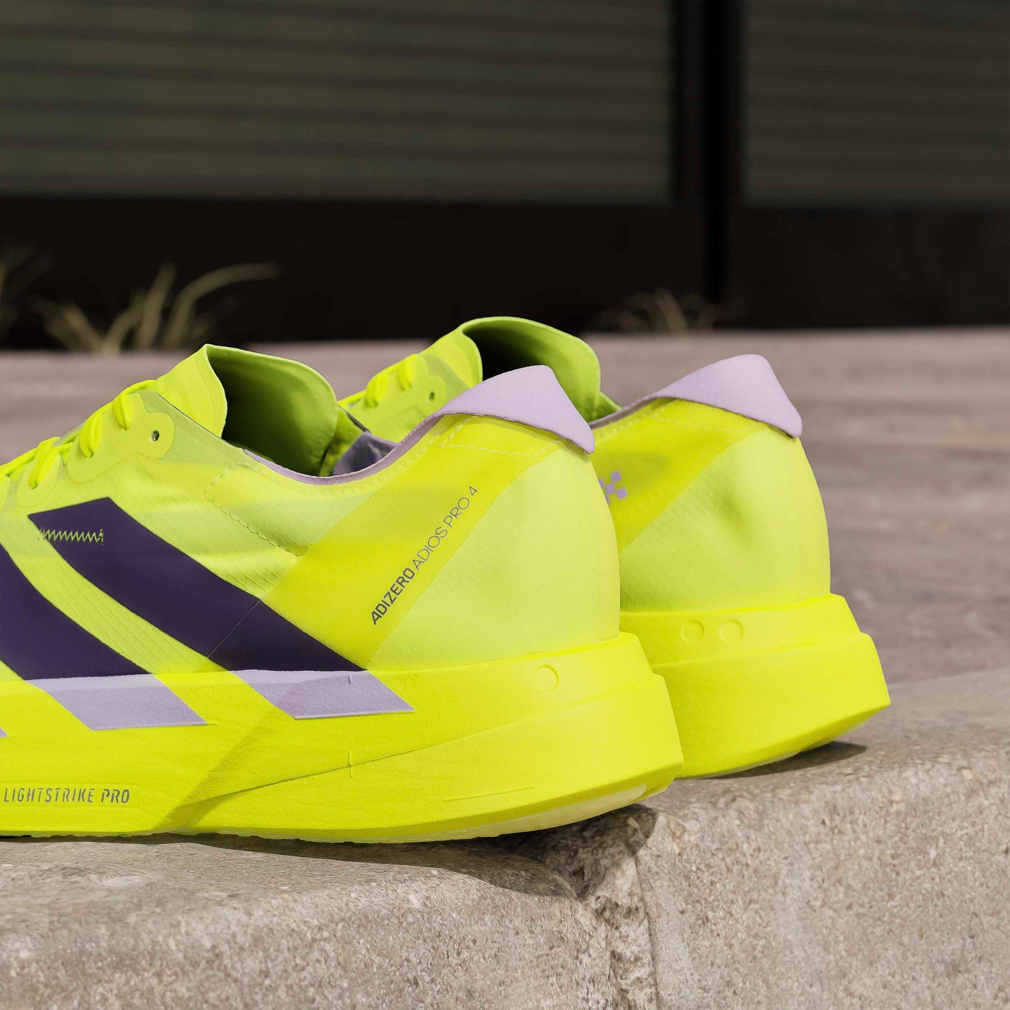 Yellow/Plum - adidas - Adios Pro 4 Mens Running Shoes - 16