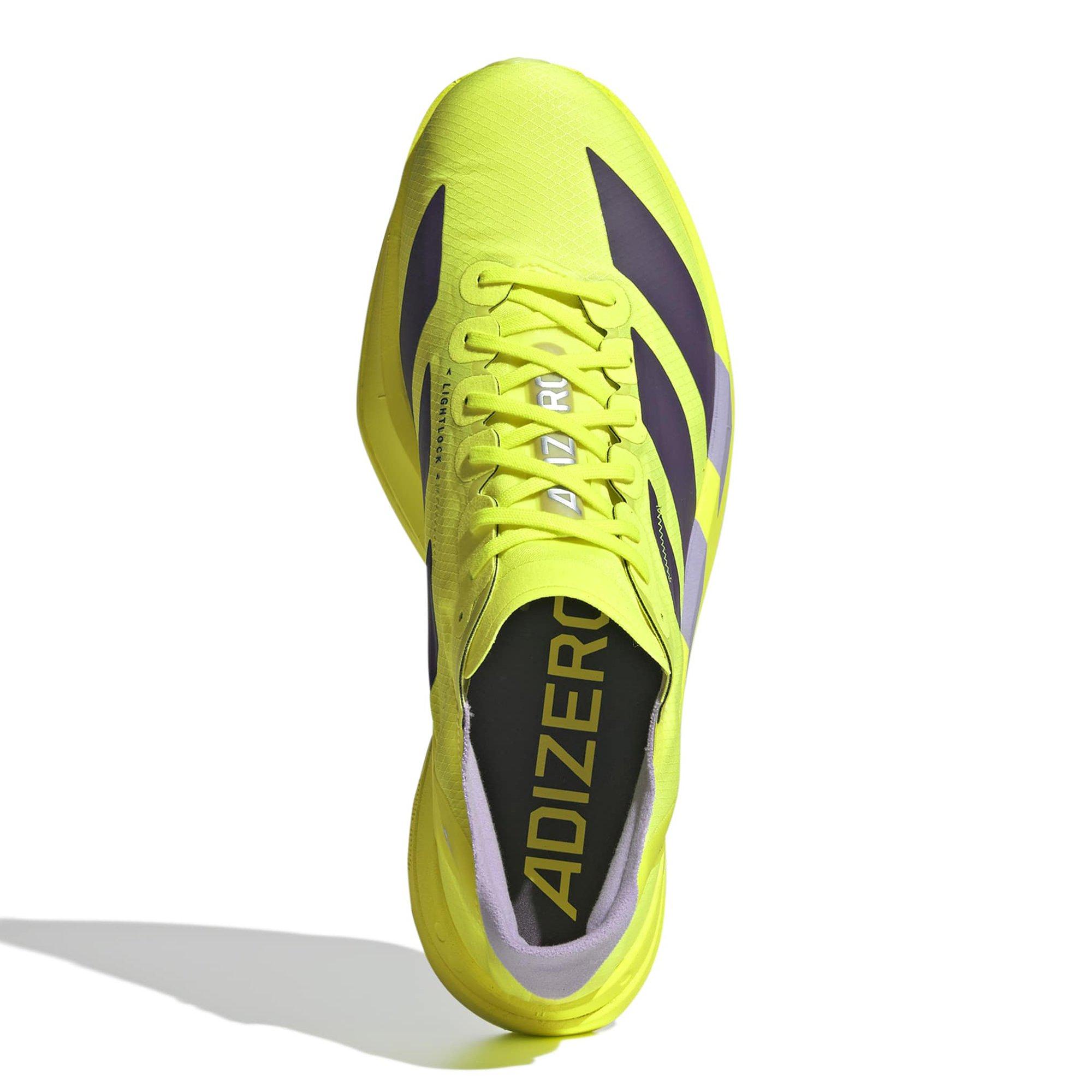 Yellow/Plum - adidas - Adios Pro 4 Mens Running Shoes - 3