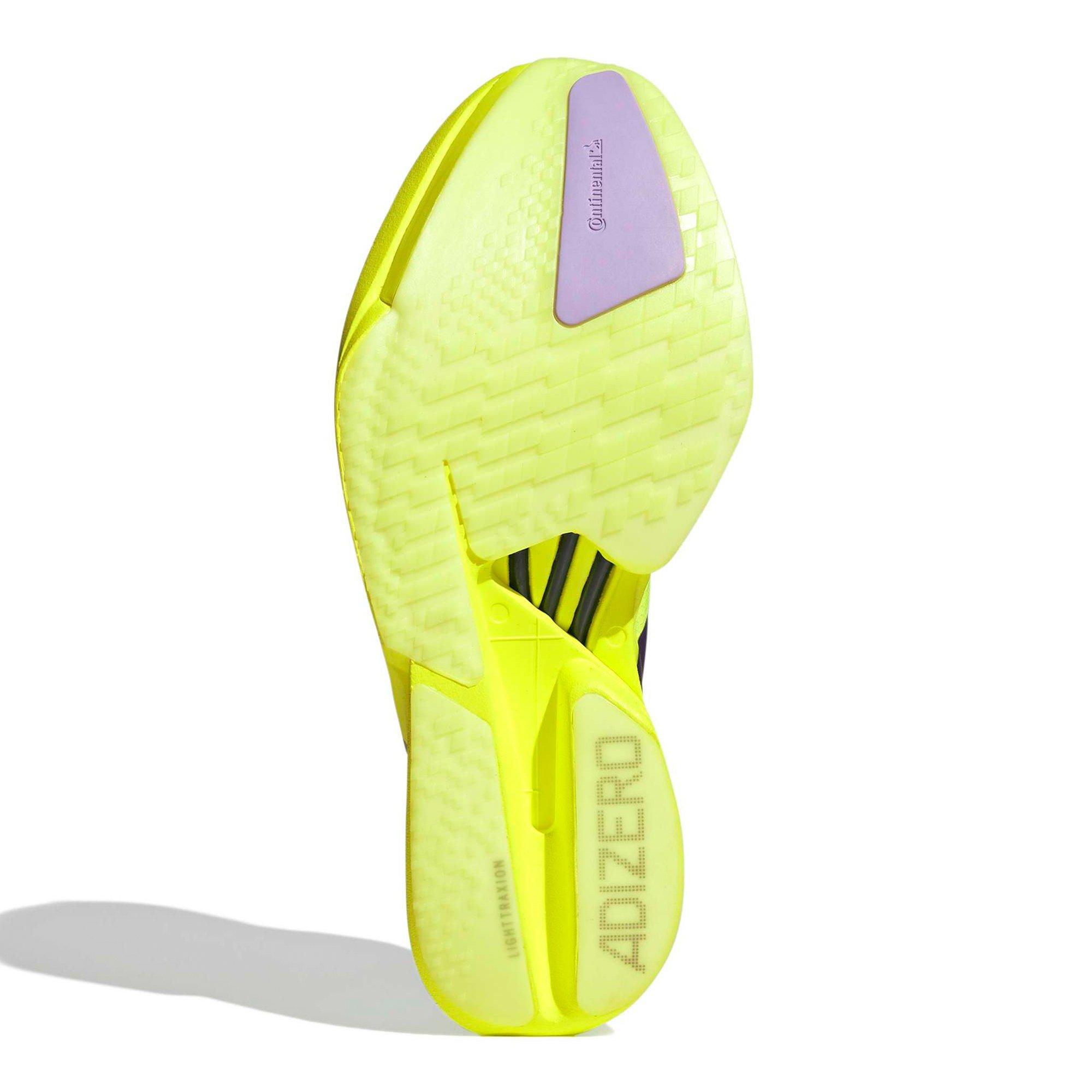 Yellow/Plum - adidas - Adios Pro 4 Mens Running Shoes - 4