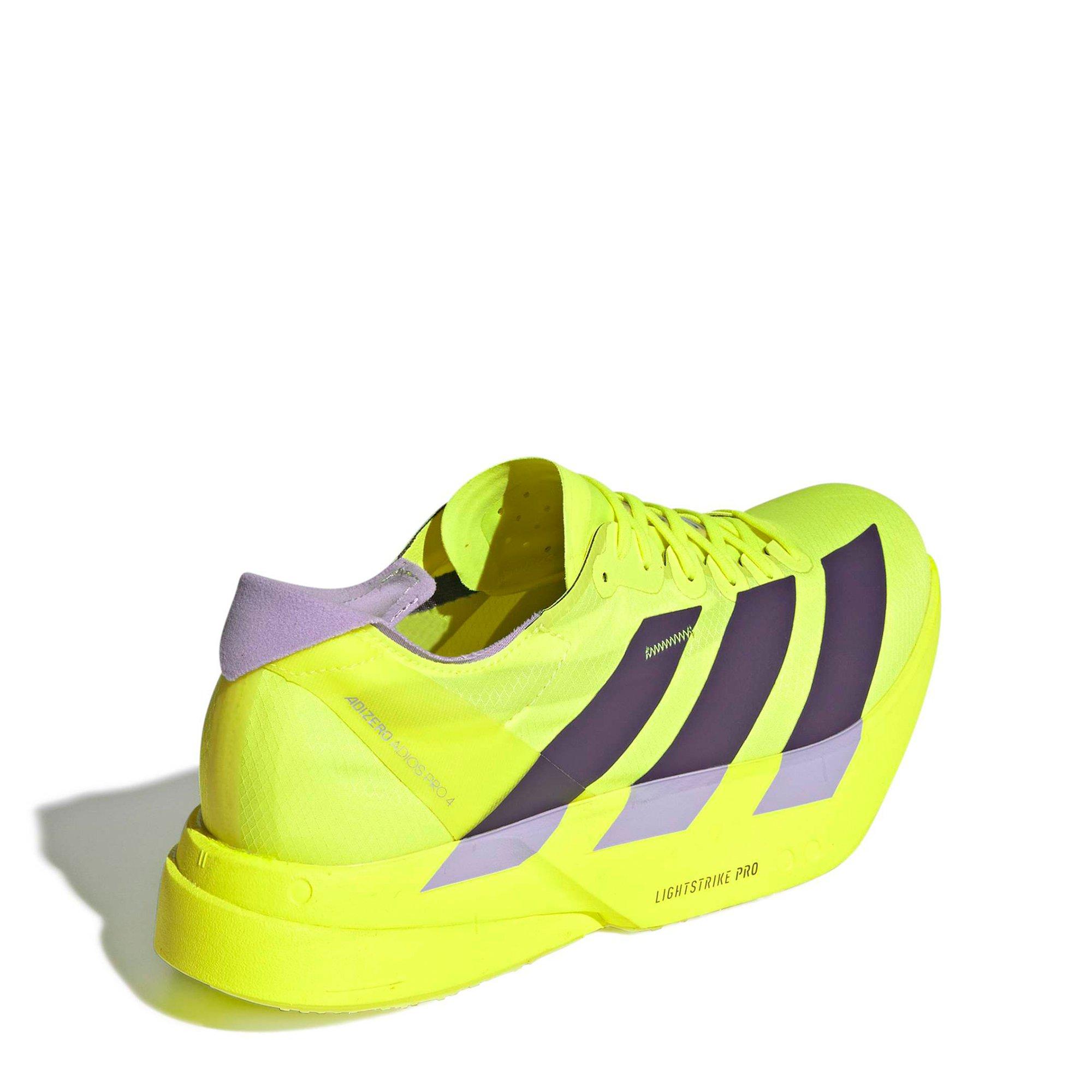 Yellow/Plum - adidas - Adios Pro 4 Mens Running Shoes - 6