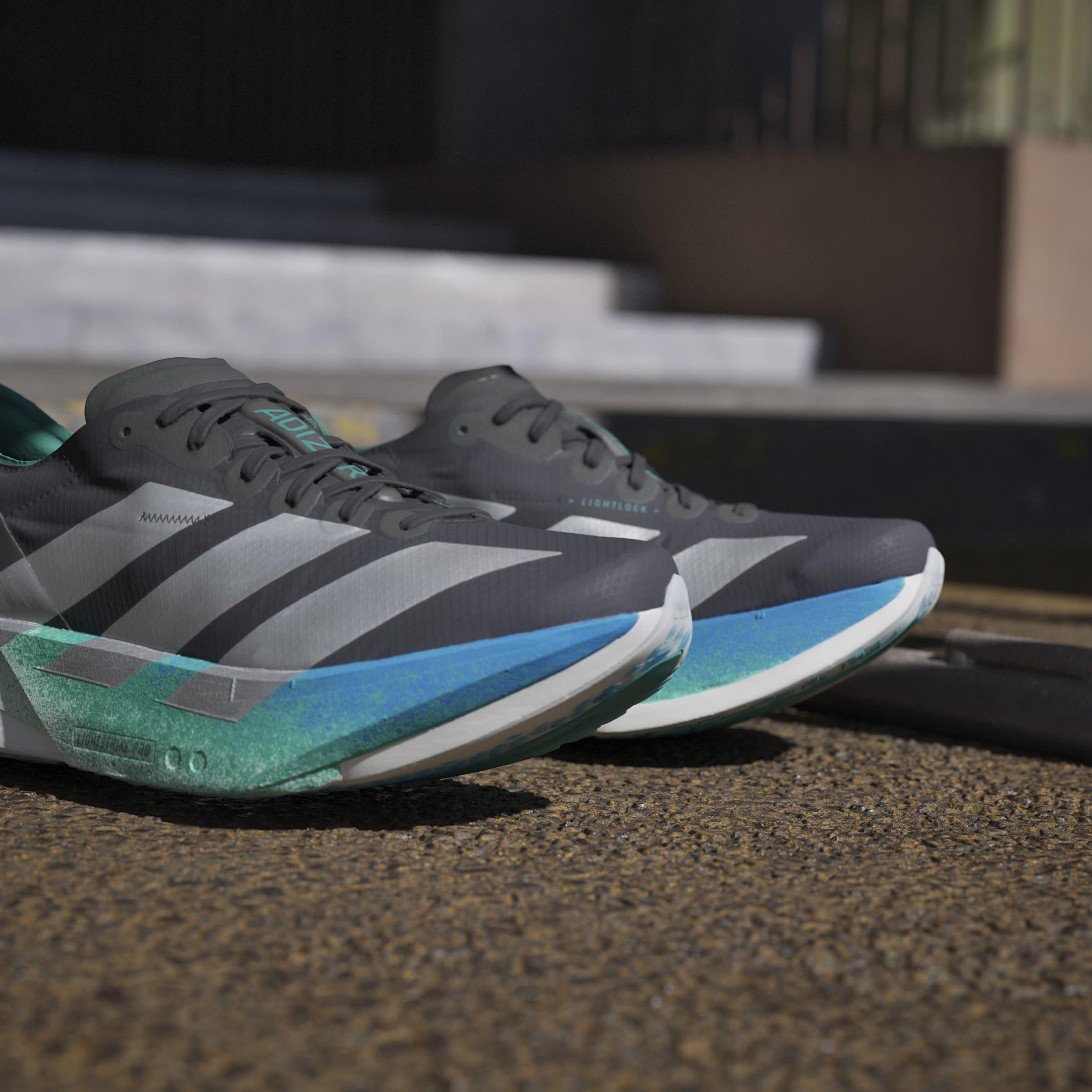 CBlk/Silv/Green - adidas - Adios Pro 4 Mens Running Shoes - 16