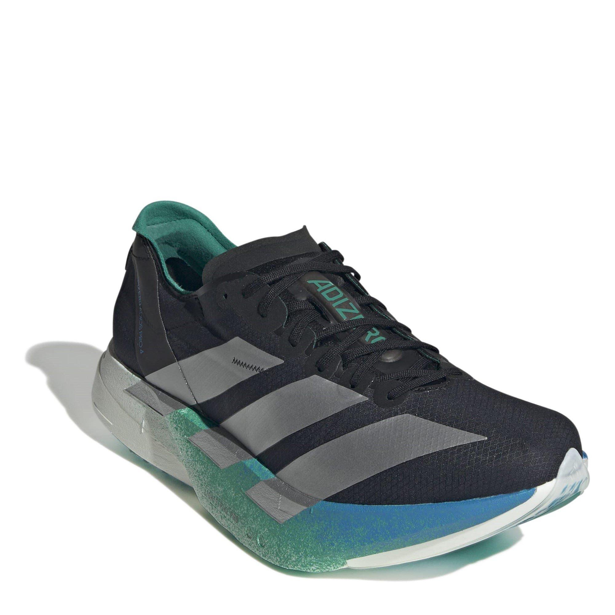 CBlk/Silv/Green - adidas - Adios Pro 4 Mens Running Shoes - 3