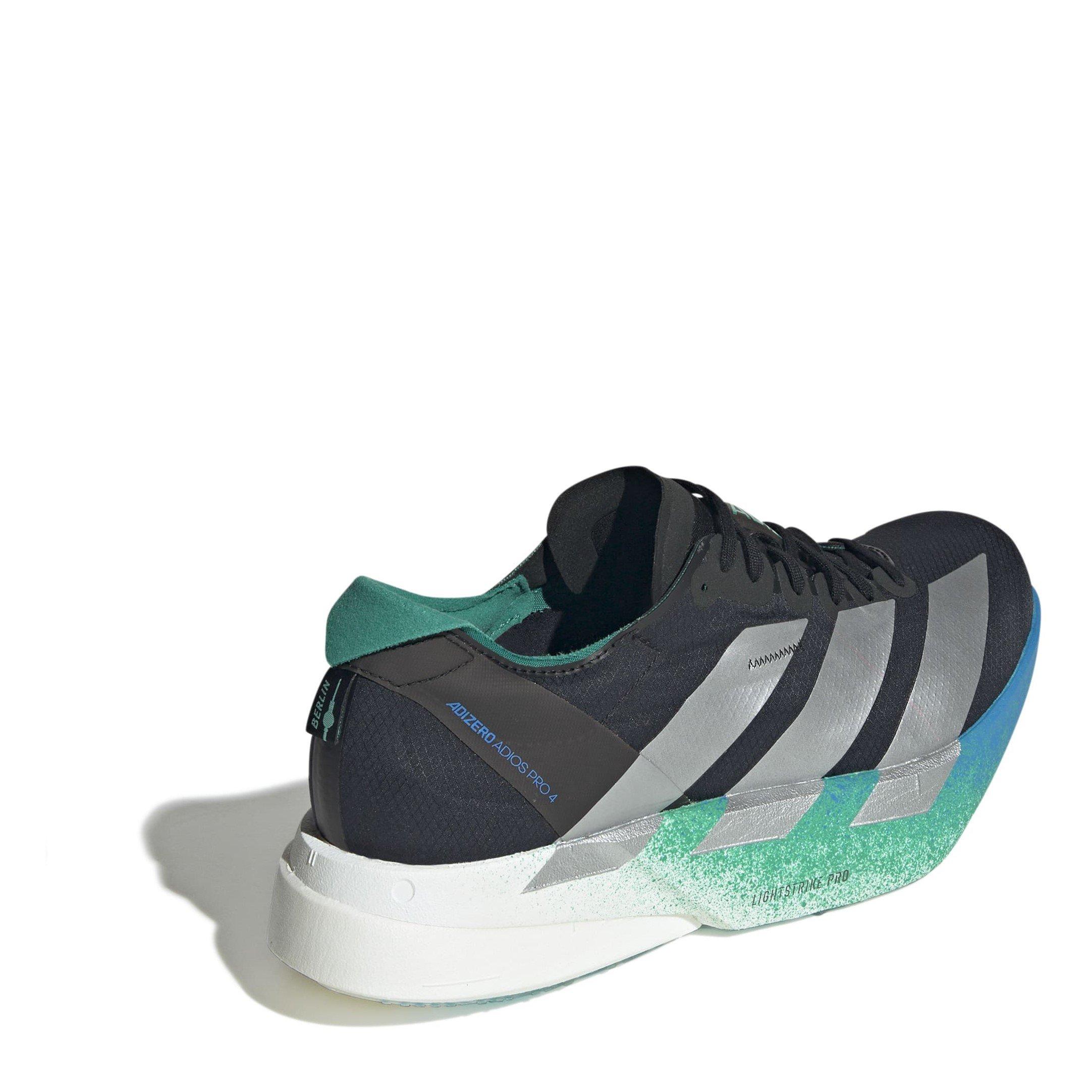 CBlk/Silv/Green - adidas - Adios Pro 4 Mens Running Shoes - 4