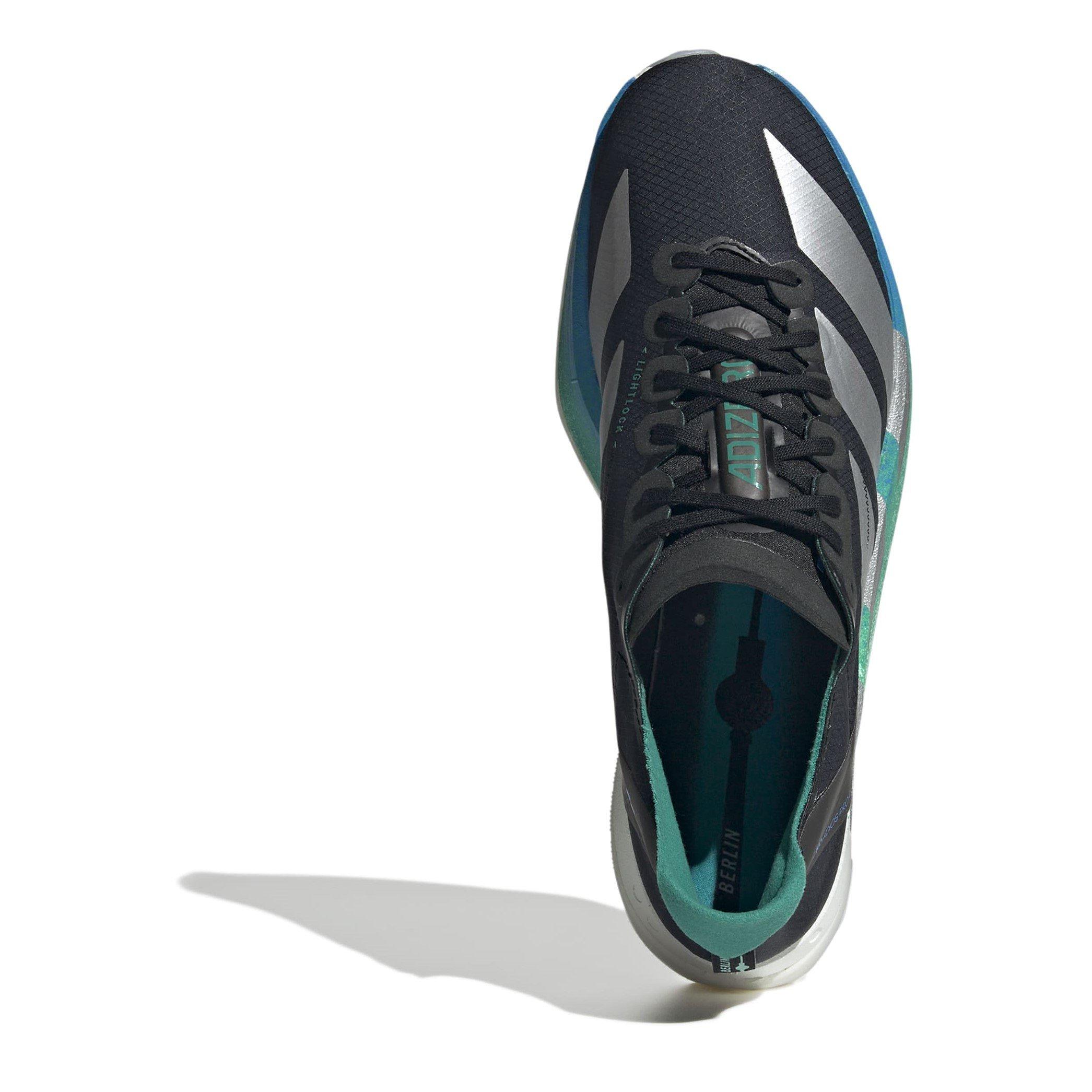 CBlk/Silv/Green - adidas - Adios Pro 4 Mens Running Shoes - 5