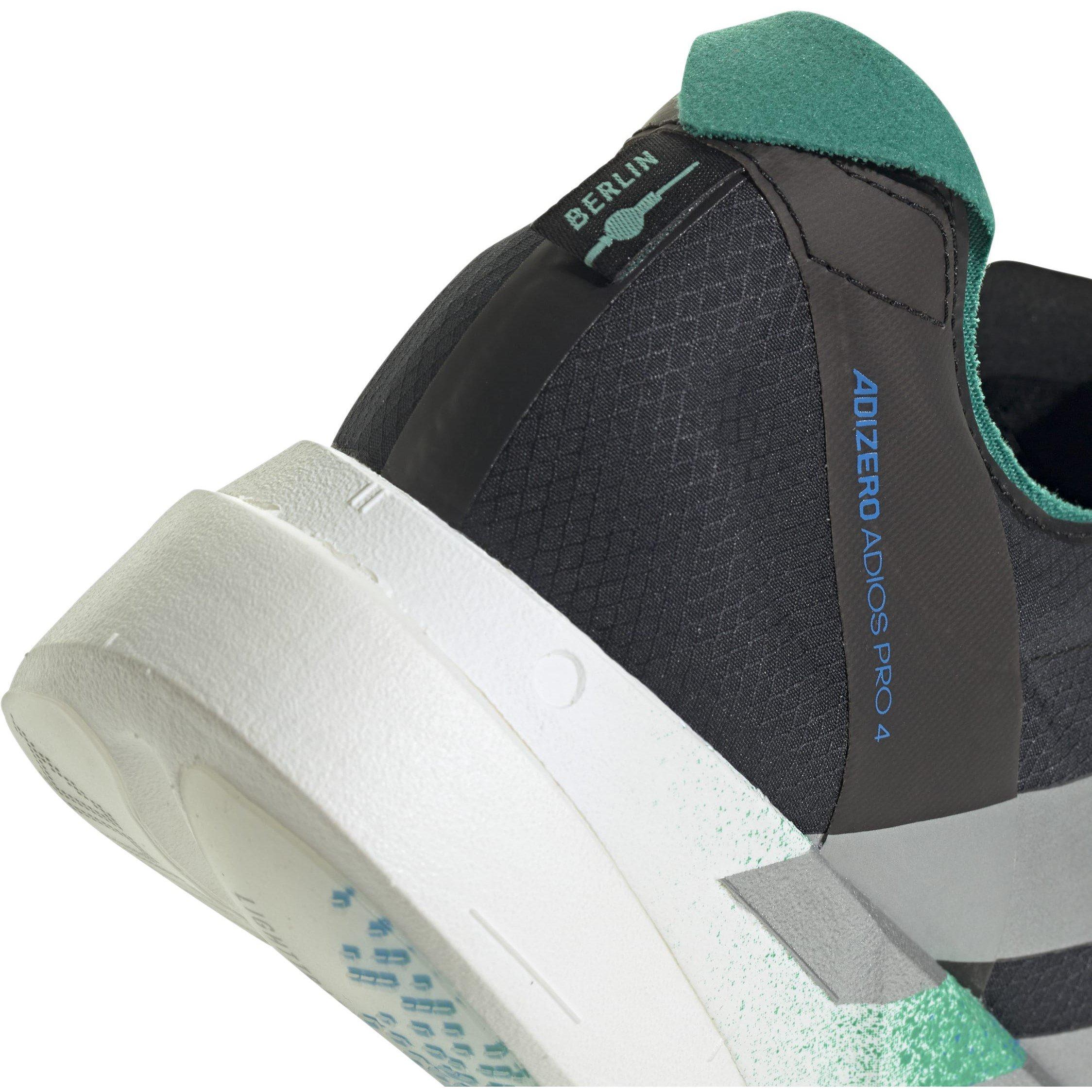 CBlk/Silv/Green - adidas - Adios Pro 4 Mens Running Shoes - 7