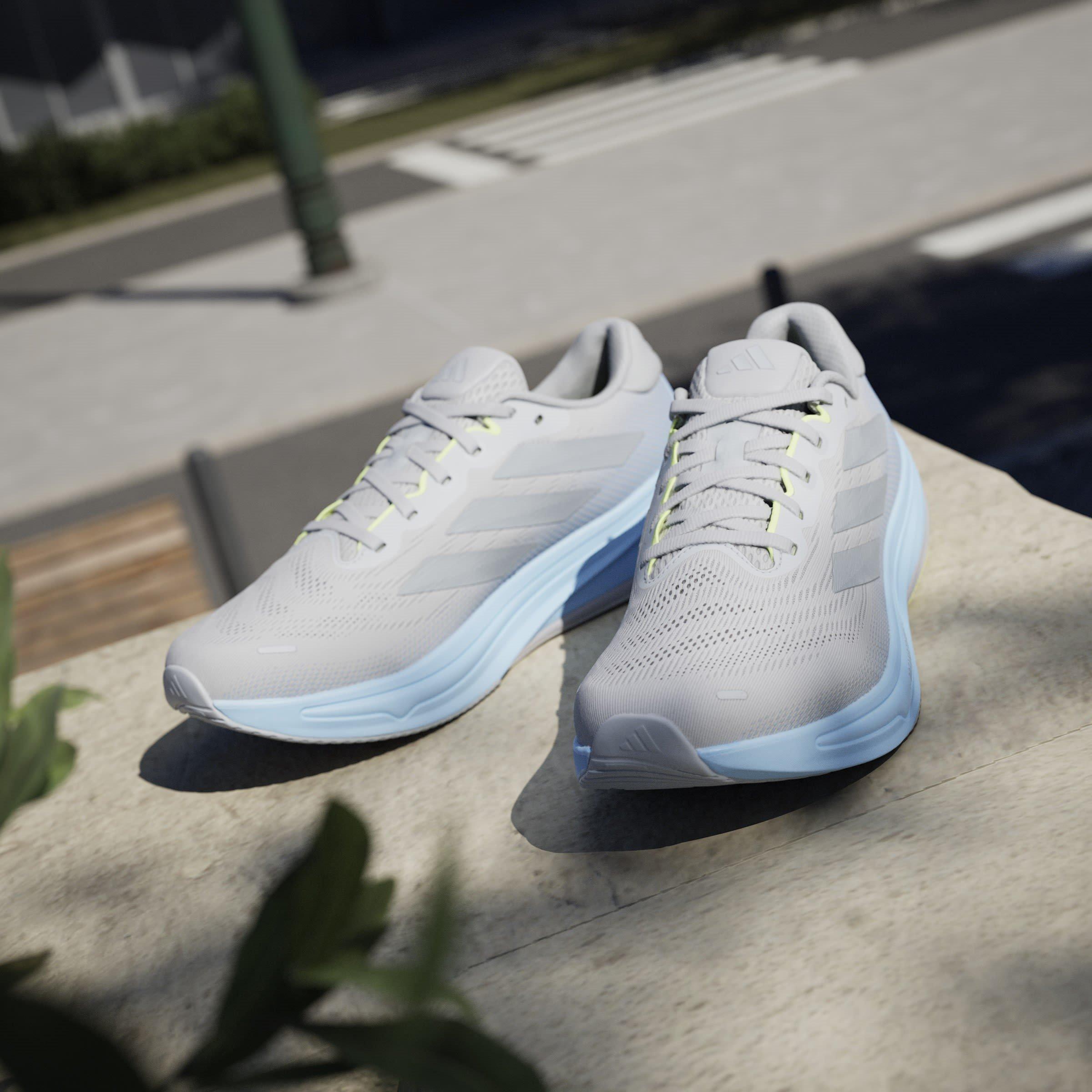 Grey/Silv/Blue - adidas - Supernova Rise 2 Mens Running Shoes - 16