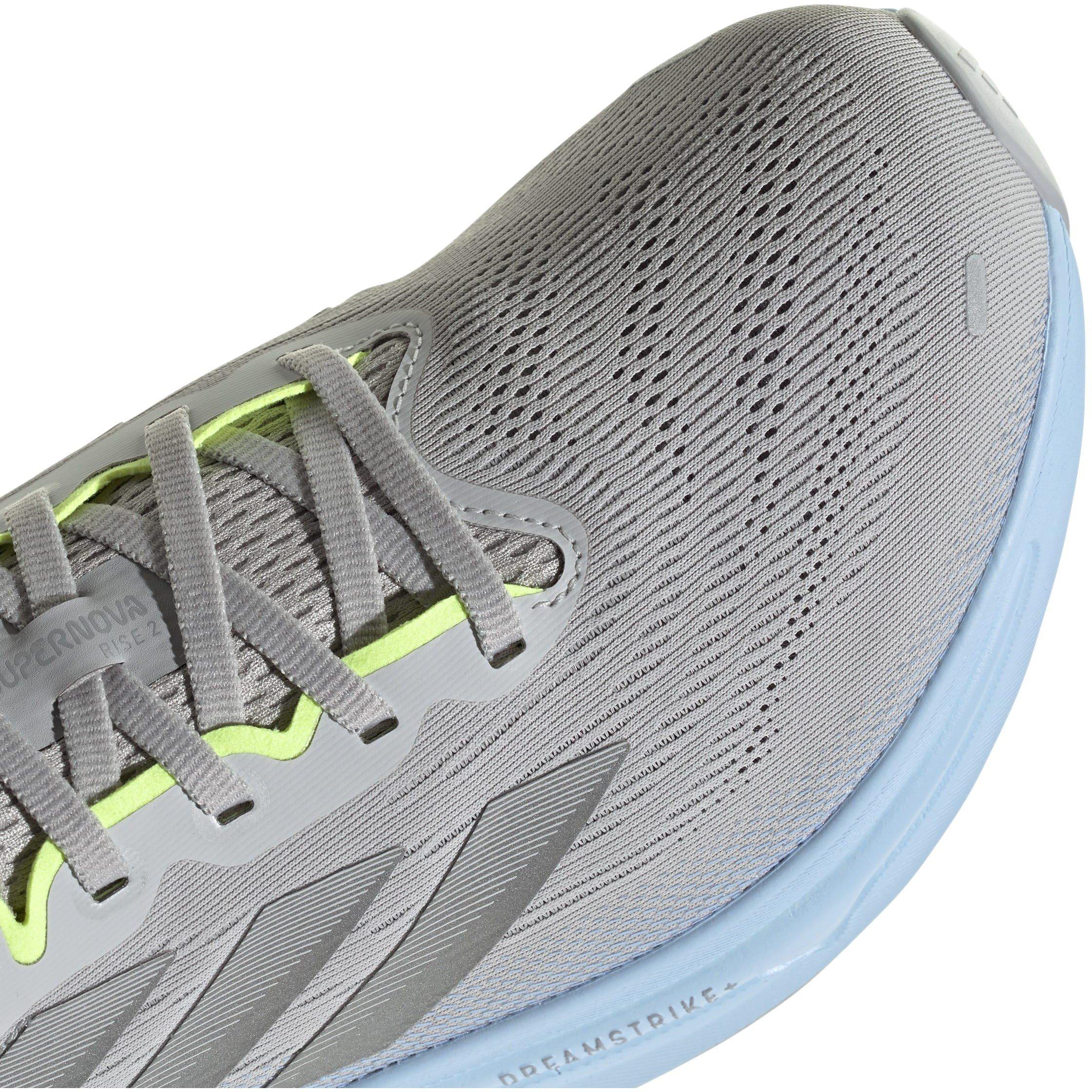 Grey/Silv/Blue - adidas - Supernova Rise 2 Mens Running Shoes - 7