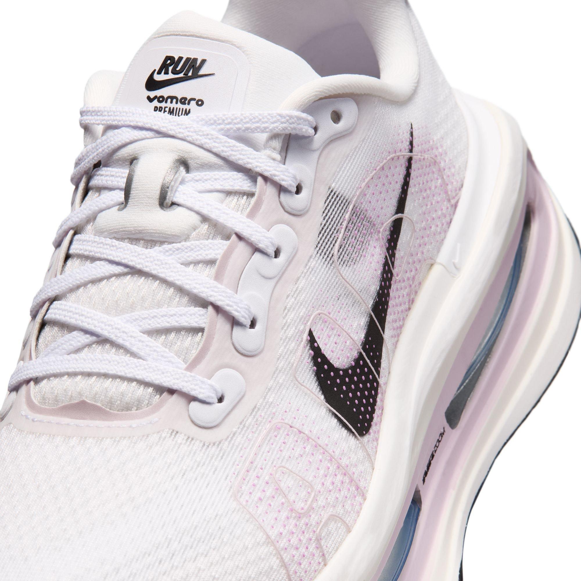 Wht/Blk-Lilac - Nike - Vomero Premium Womens Running Shoes - 7