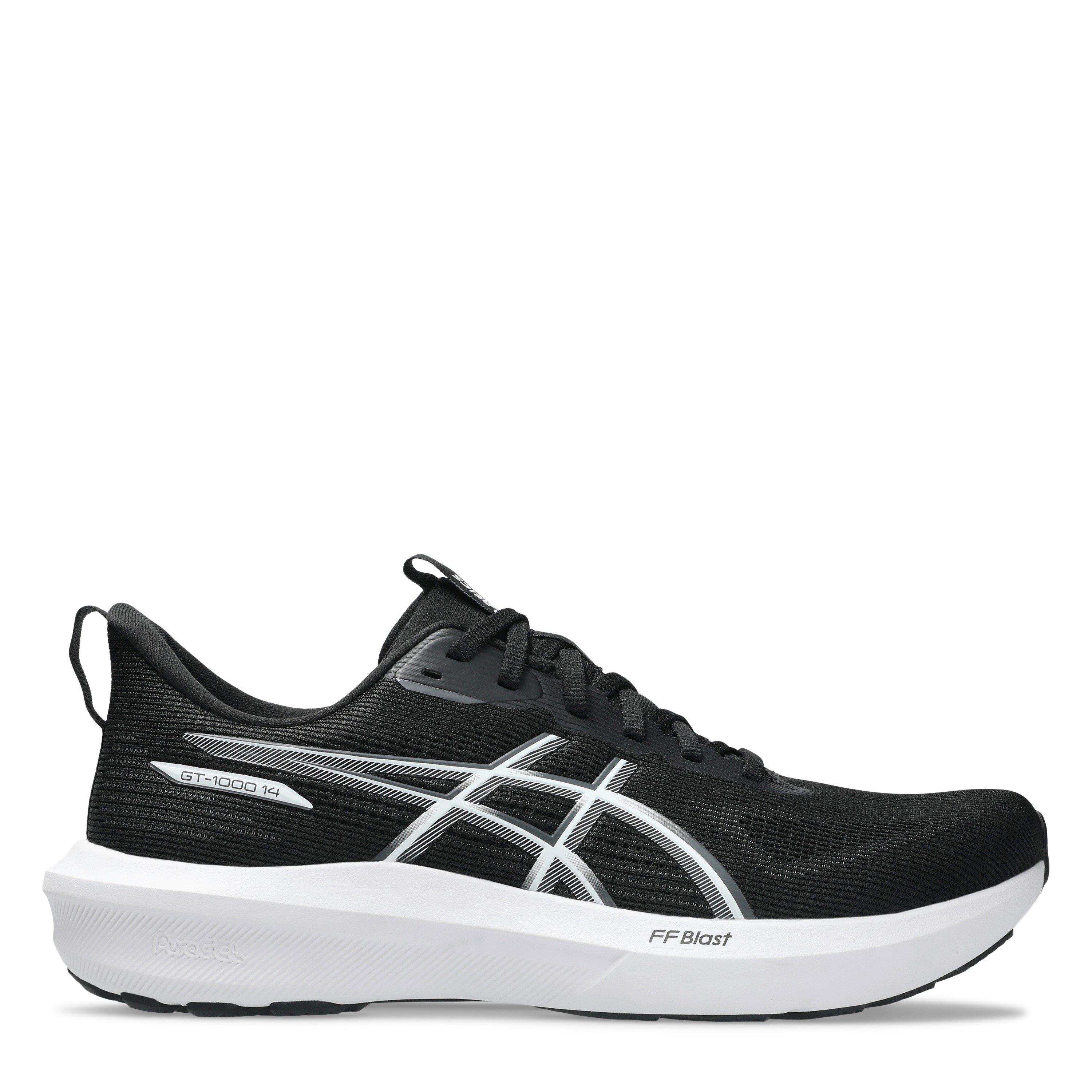 Black/White - Asics - Gt-1000 14 Road Running Shoes Mens - 1