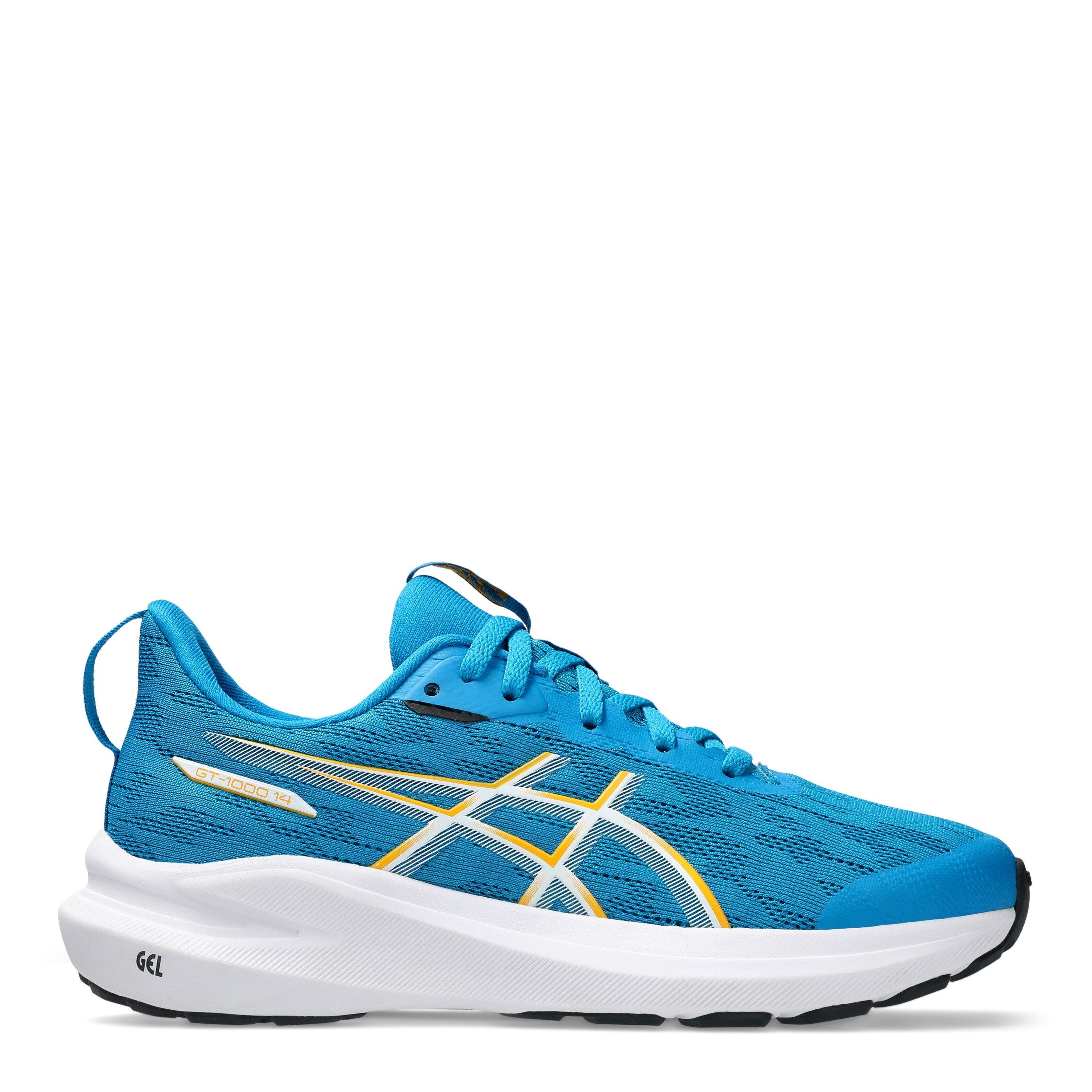 Aegean Blu/Yama - Asics - Gt-1000 14 Gs Road Running Shoes Unisex Kids - 1