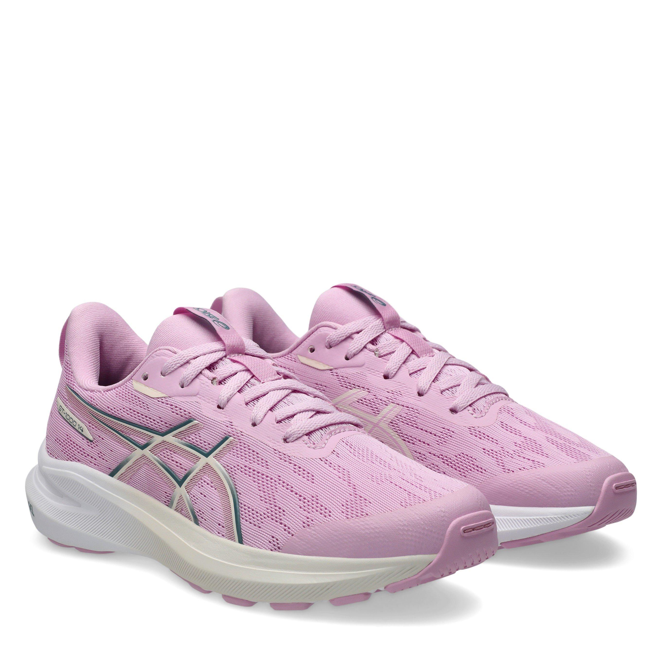 Hazy Lilac/Rose - Asics - ASICS GT-1000 14 Kids Road Running Shoes - 4