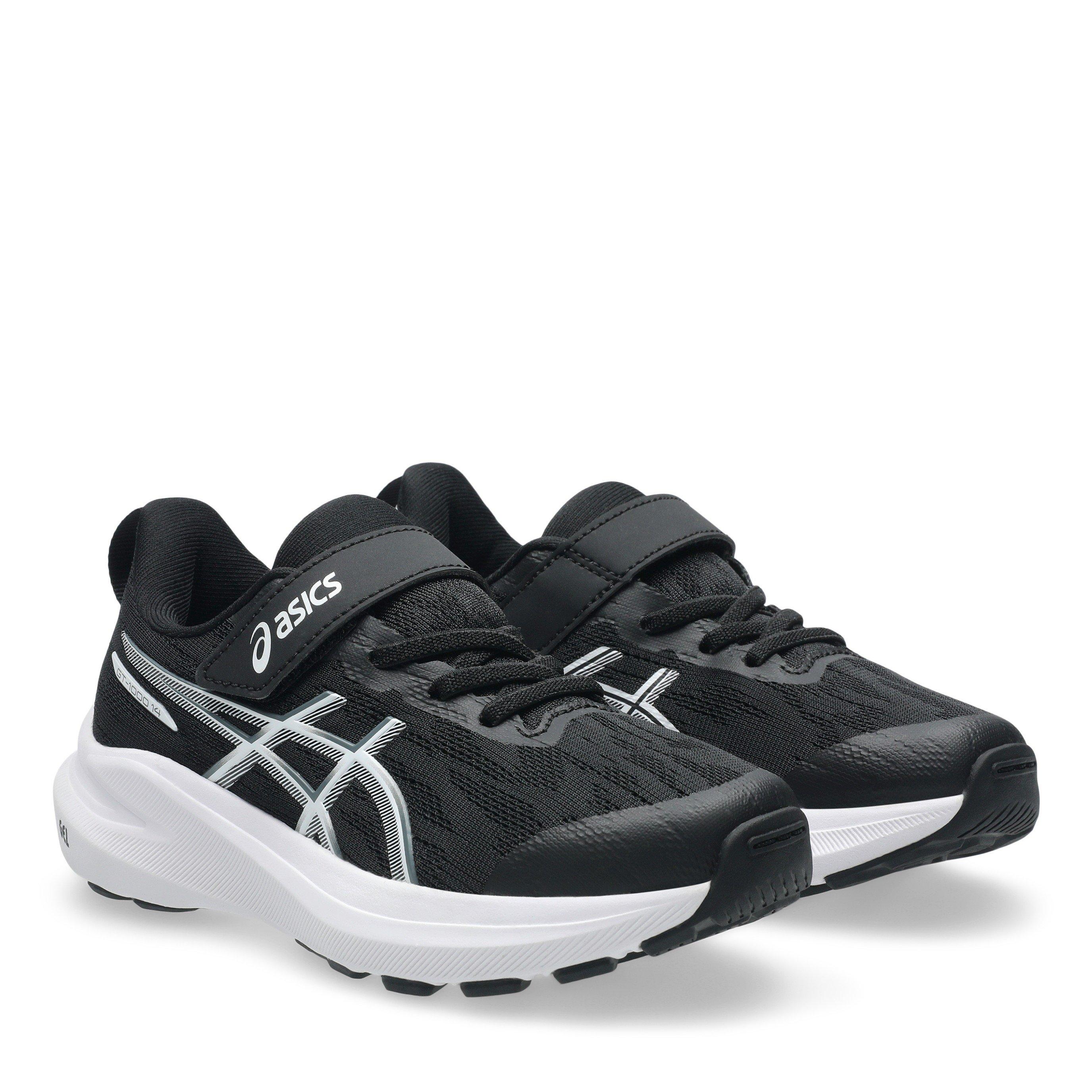 Black/Steel Gry - Asics - Gt-1000 14 Ps Road Running Shoes Unisex Kids - 4