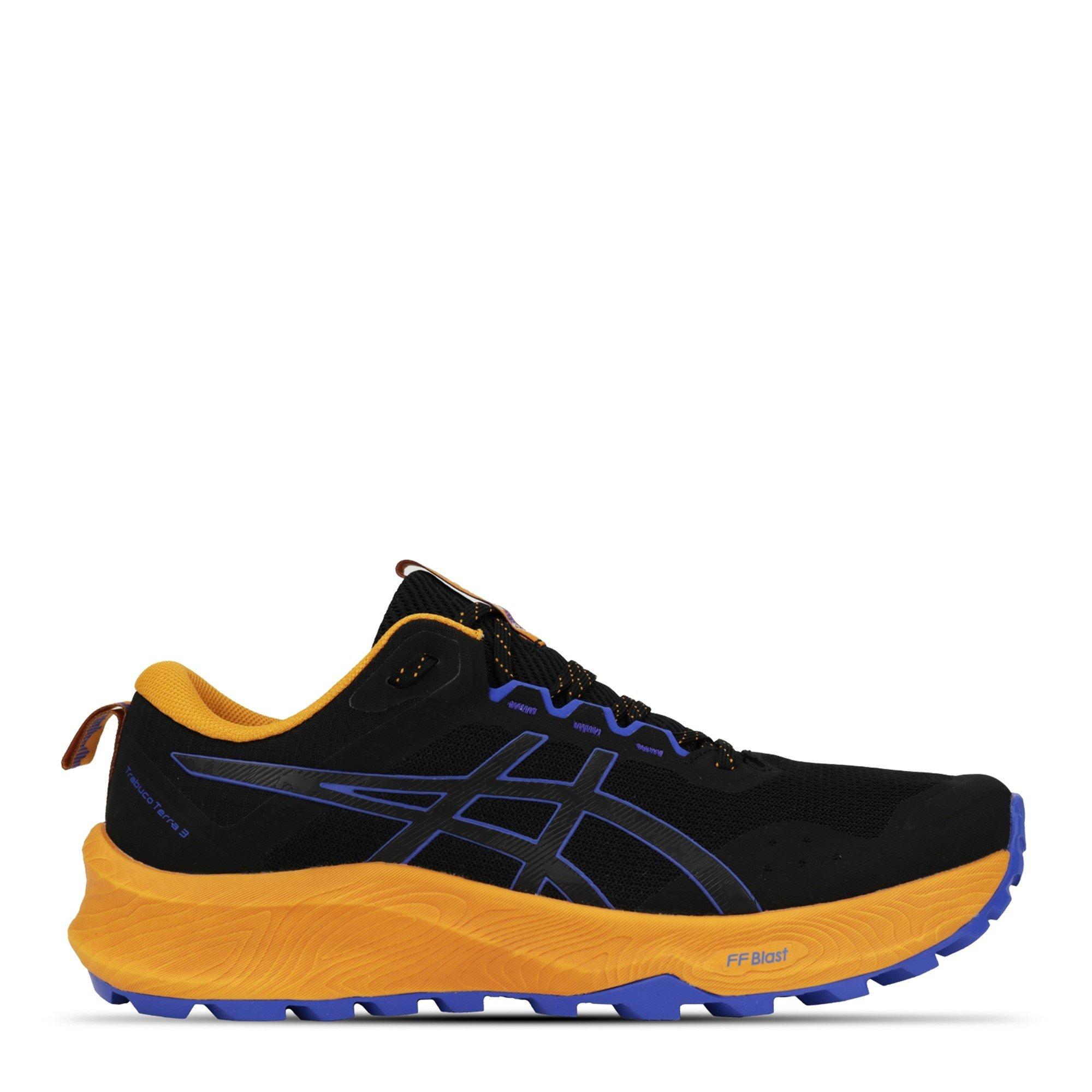 Asics Men's Trabuco Terra 3 Trail Running Shoes - Black/Cobalt - 7 (41.5)