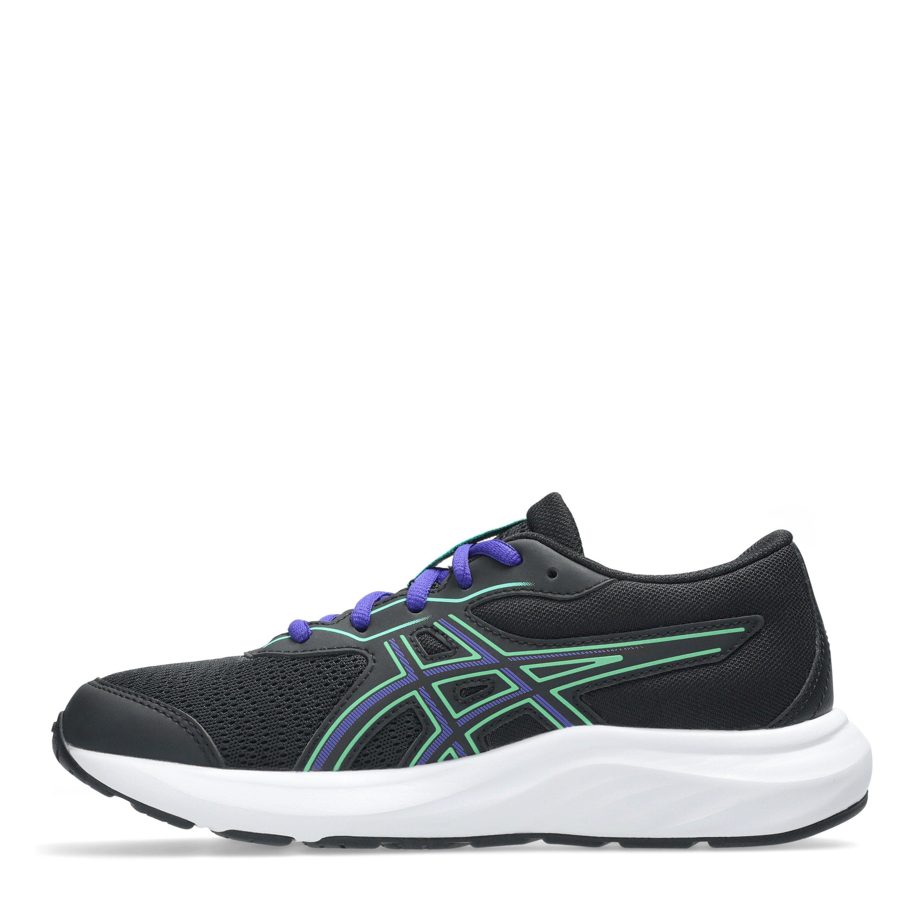 Black/Vital Grn - Asics - Contend 9 Gs Road Running Shoes Unisex Kids - 2