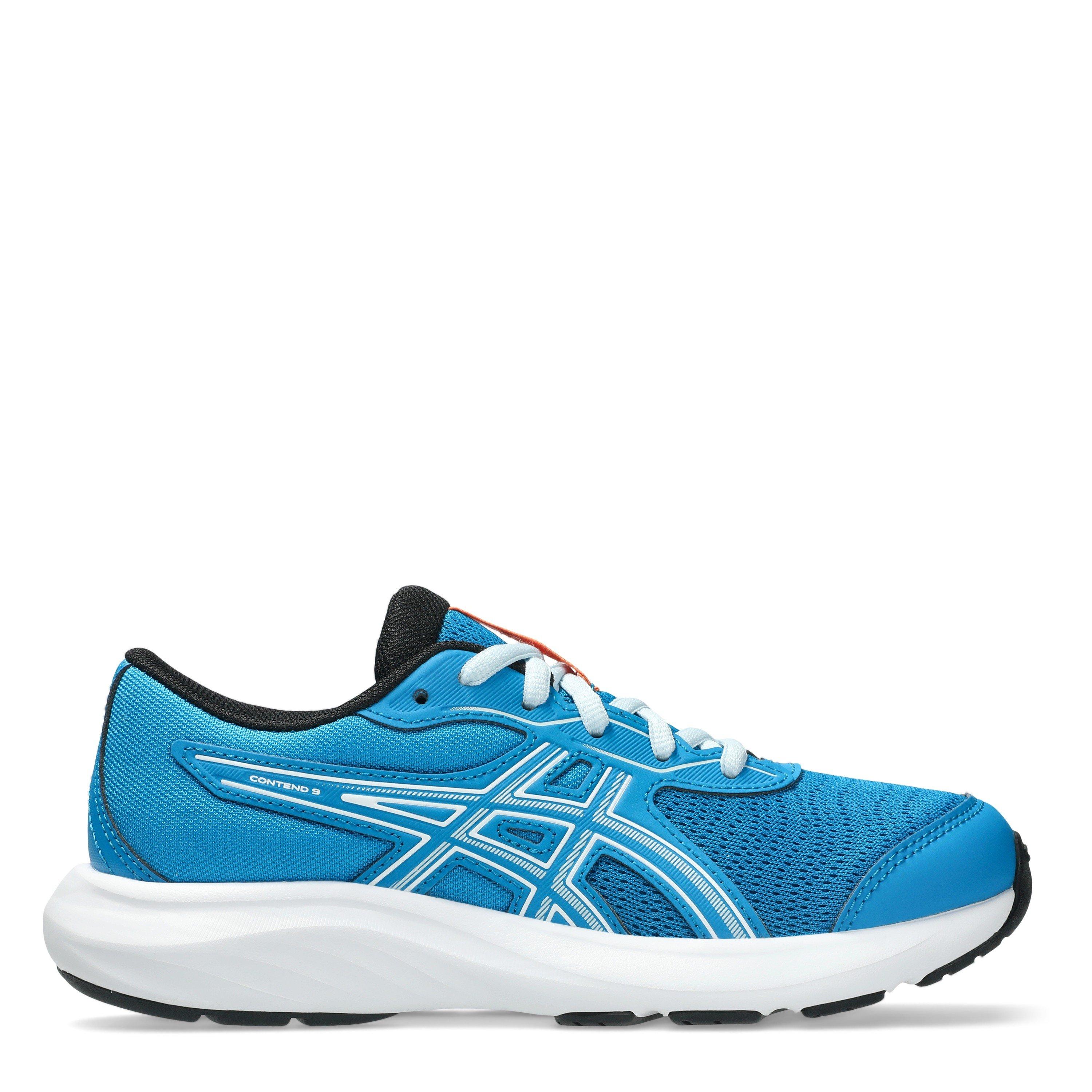 Asics  Kids Contend 9 Gs Kids Road Running Shoes - Aegean Blue/Gry - 5 (39)