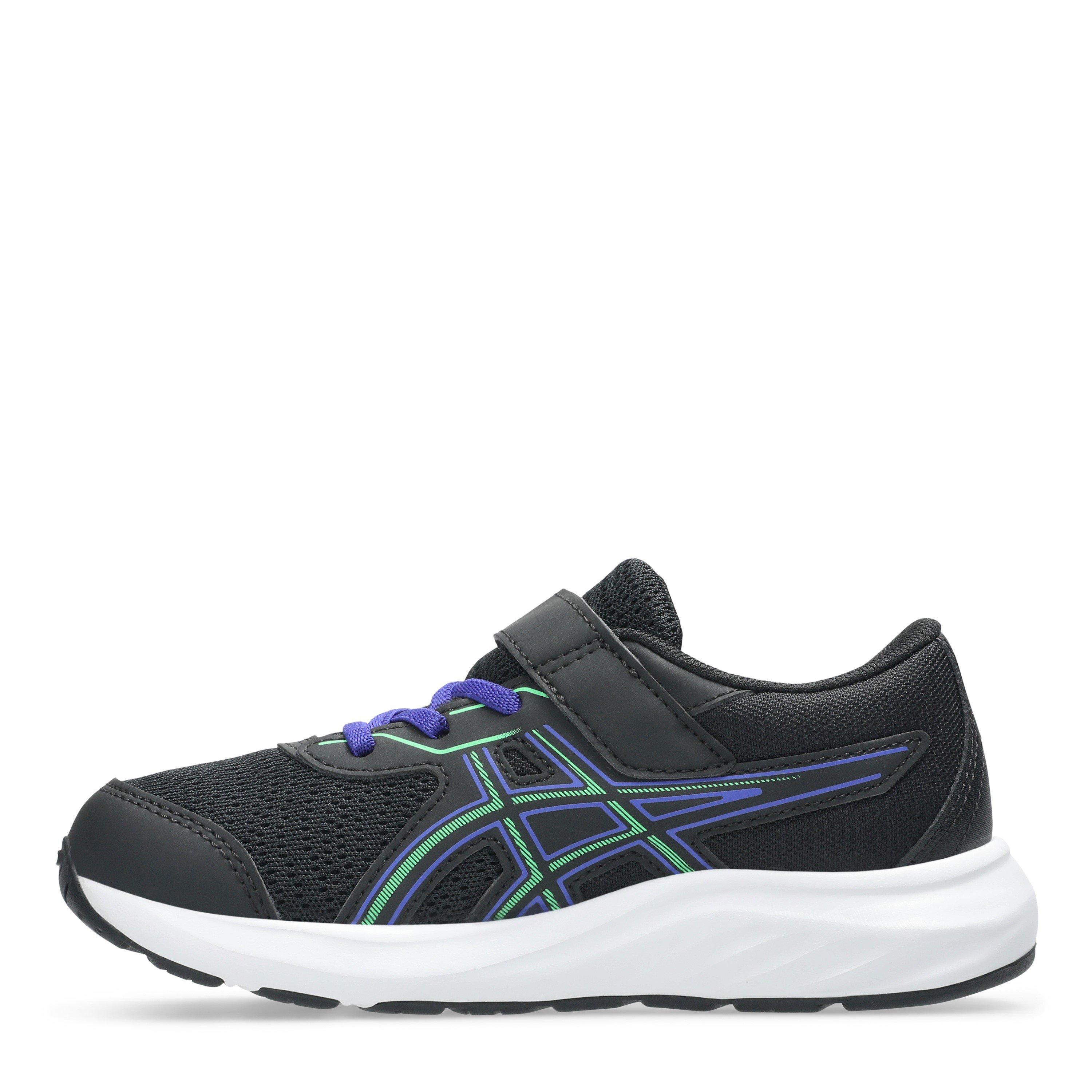 Black/Vital Grn - Asics - Contend 9 Ps Road Running Shoes Unisex Kids - 2