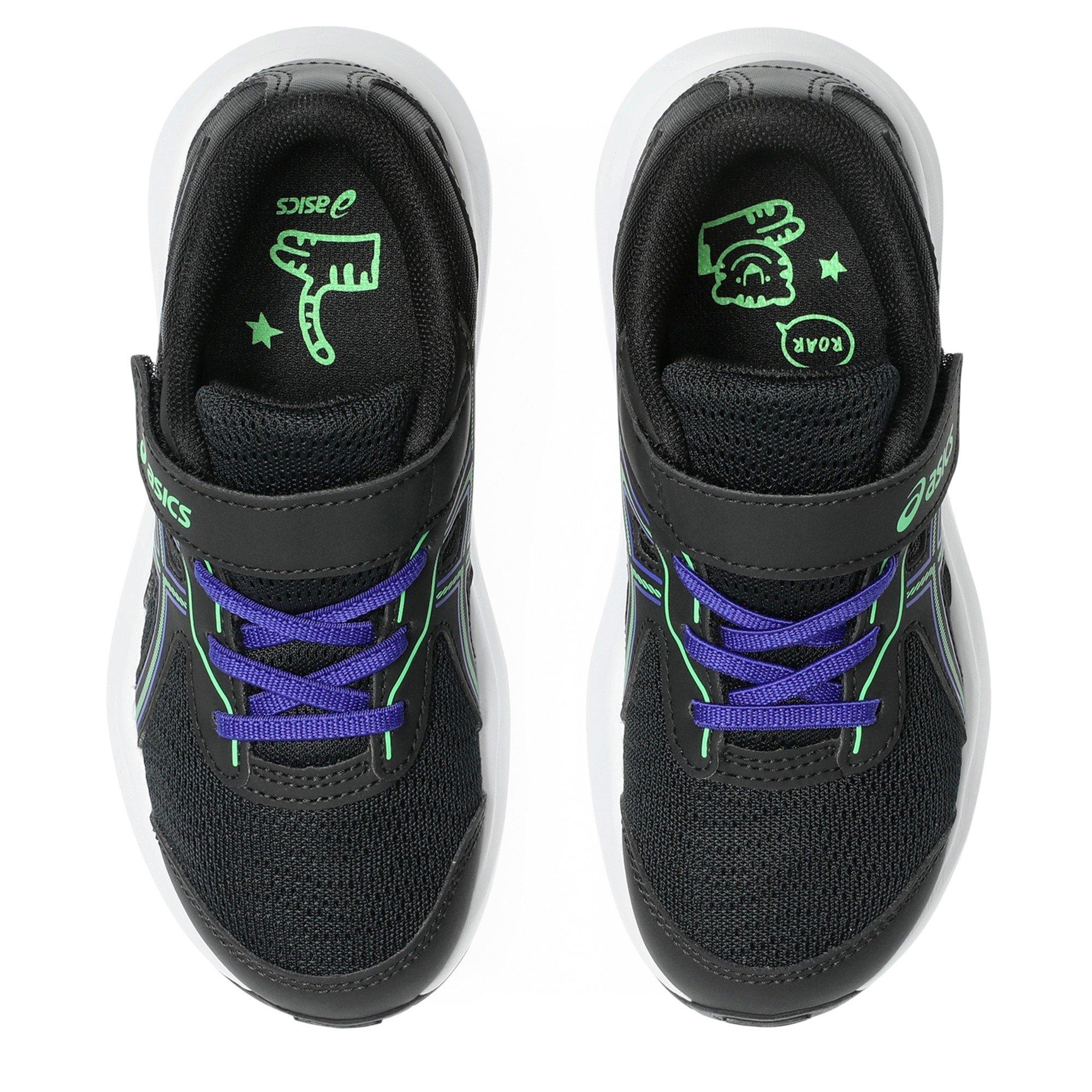 Black/Vital Grn - Asics - Contend 9 Ps Road Running Shoes Unisex Kids - 6