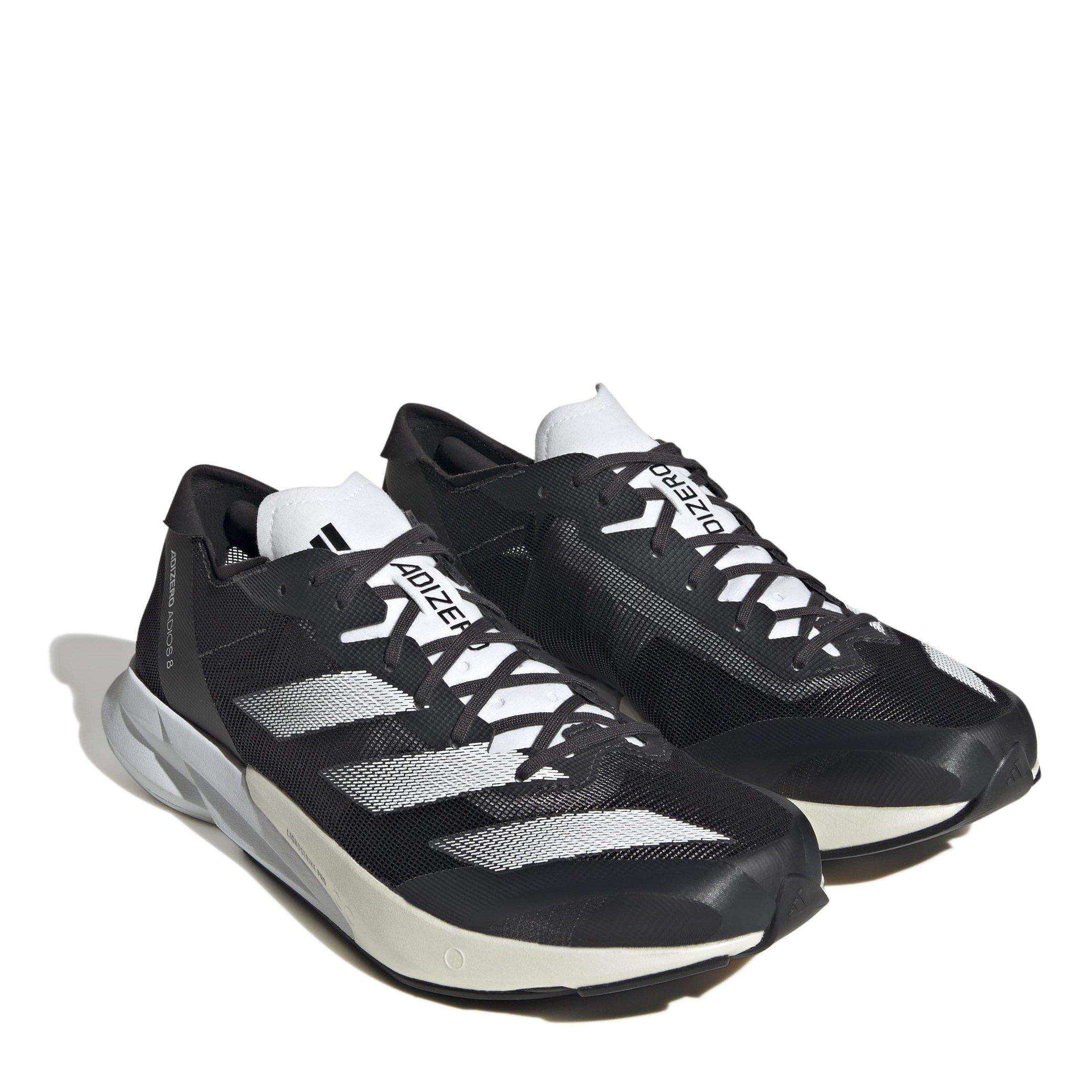 Sort/Hvid - adidas - Adizero Adios 8 Mens Running Shoes - 3