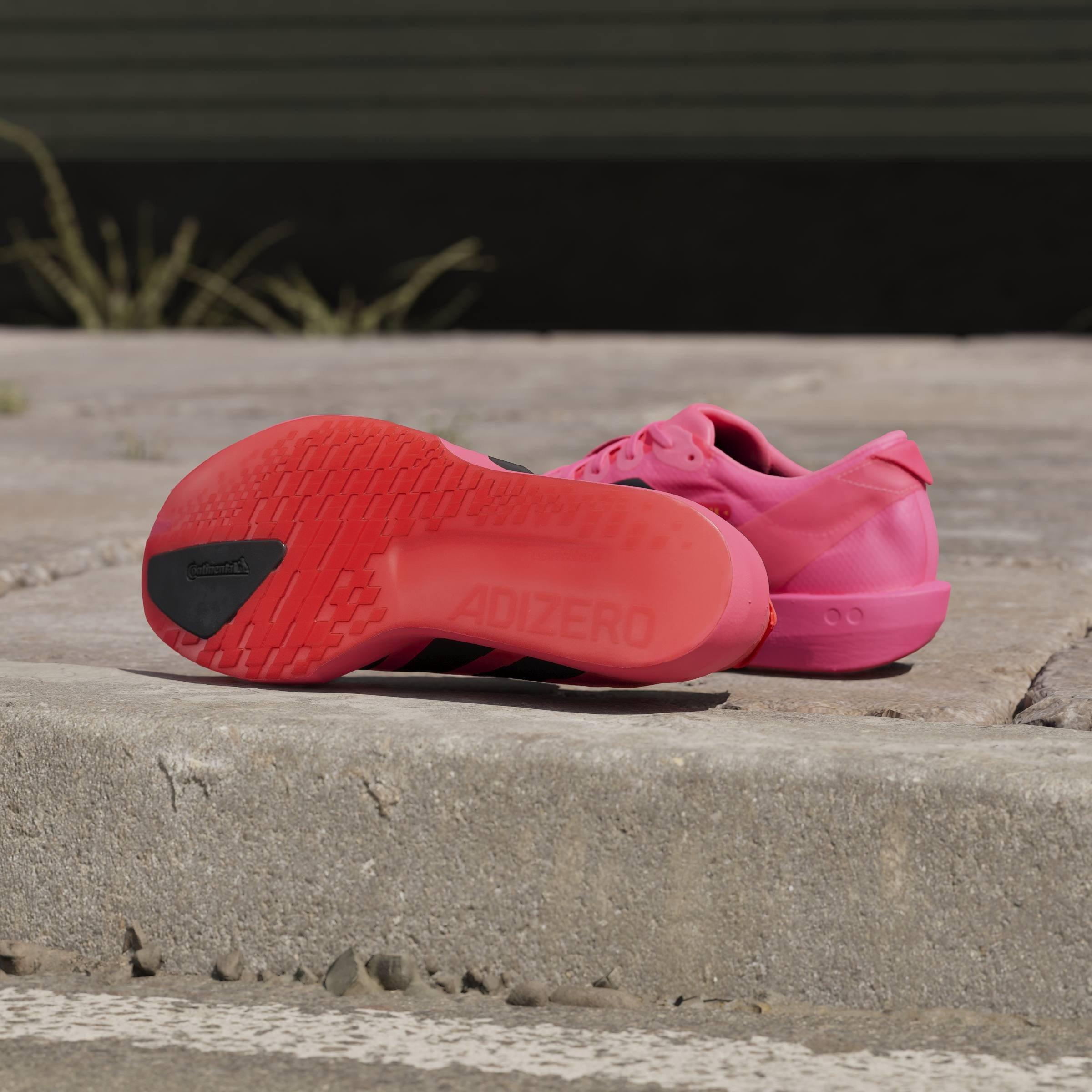 Solar/Black/Red - adidas - Adios 9 Womens Running Shoes - 11