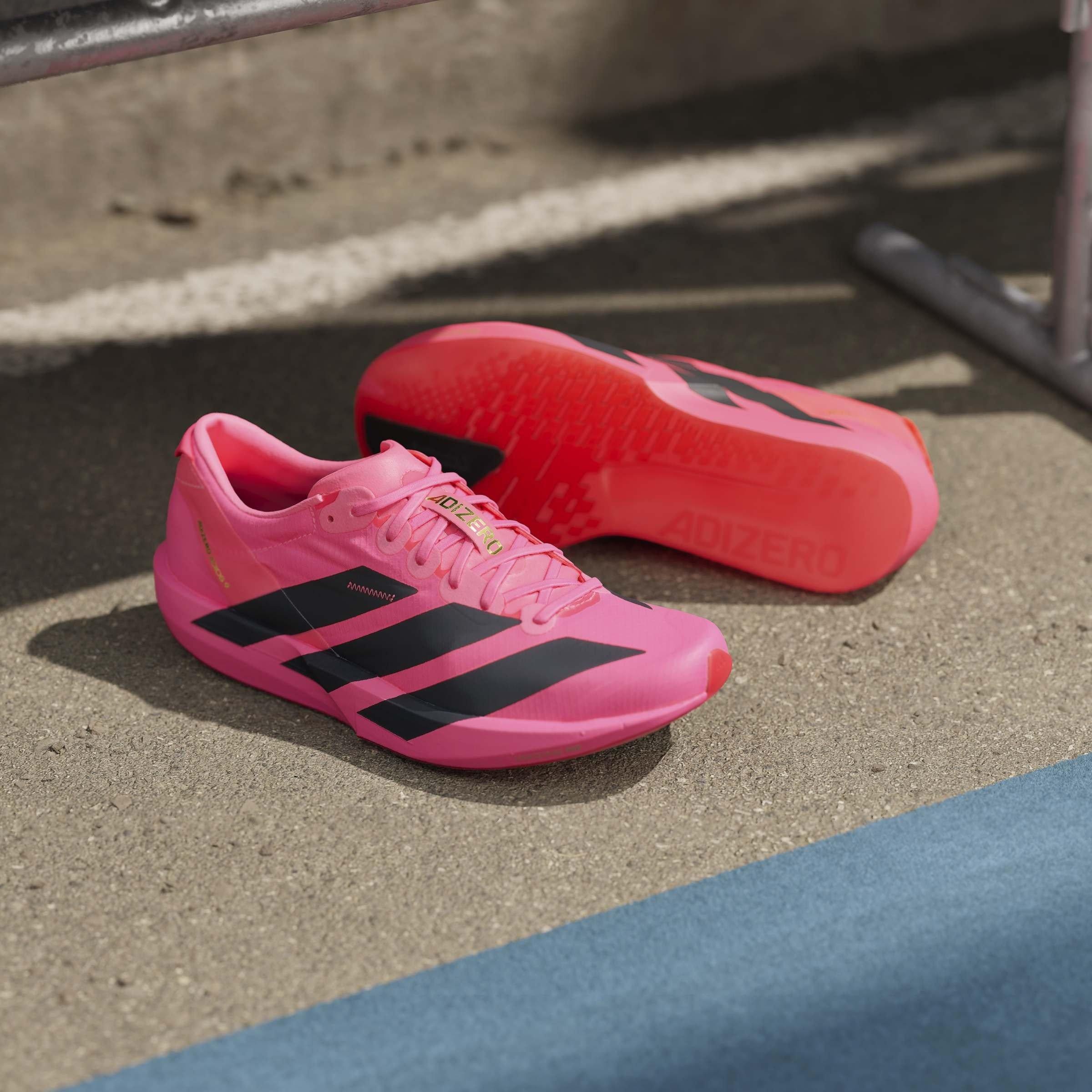 Solar/Black/Red - adidas - Adios 9 Womens Running Shoes - 15
