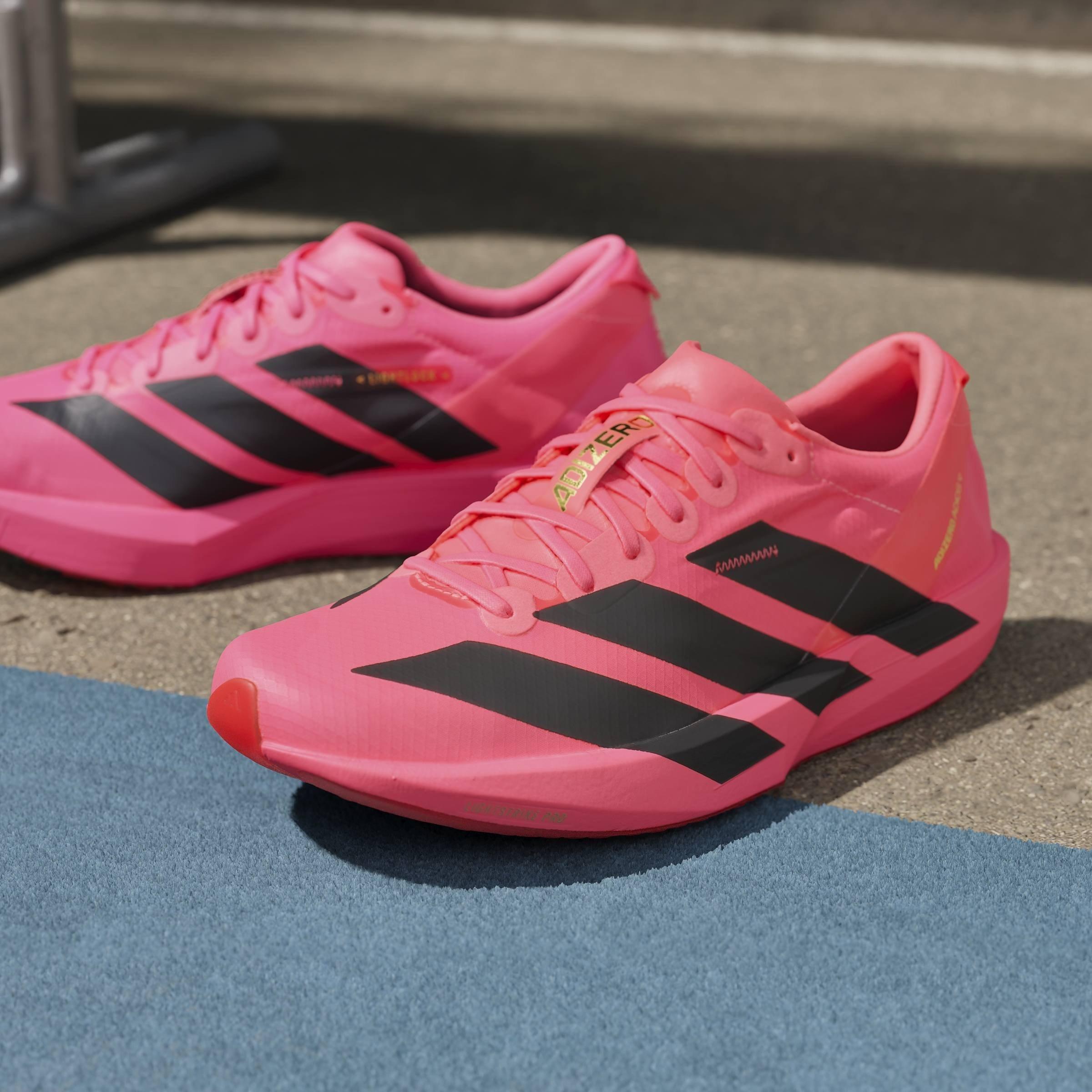 Solar/Black/Red - adidas - Adios 9 Womens Running Shoes - 16