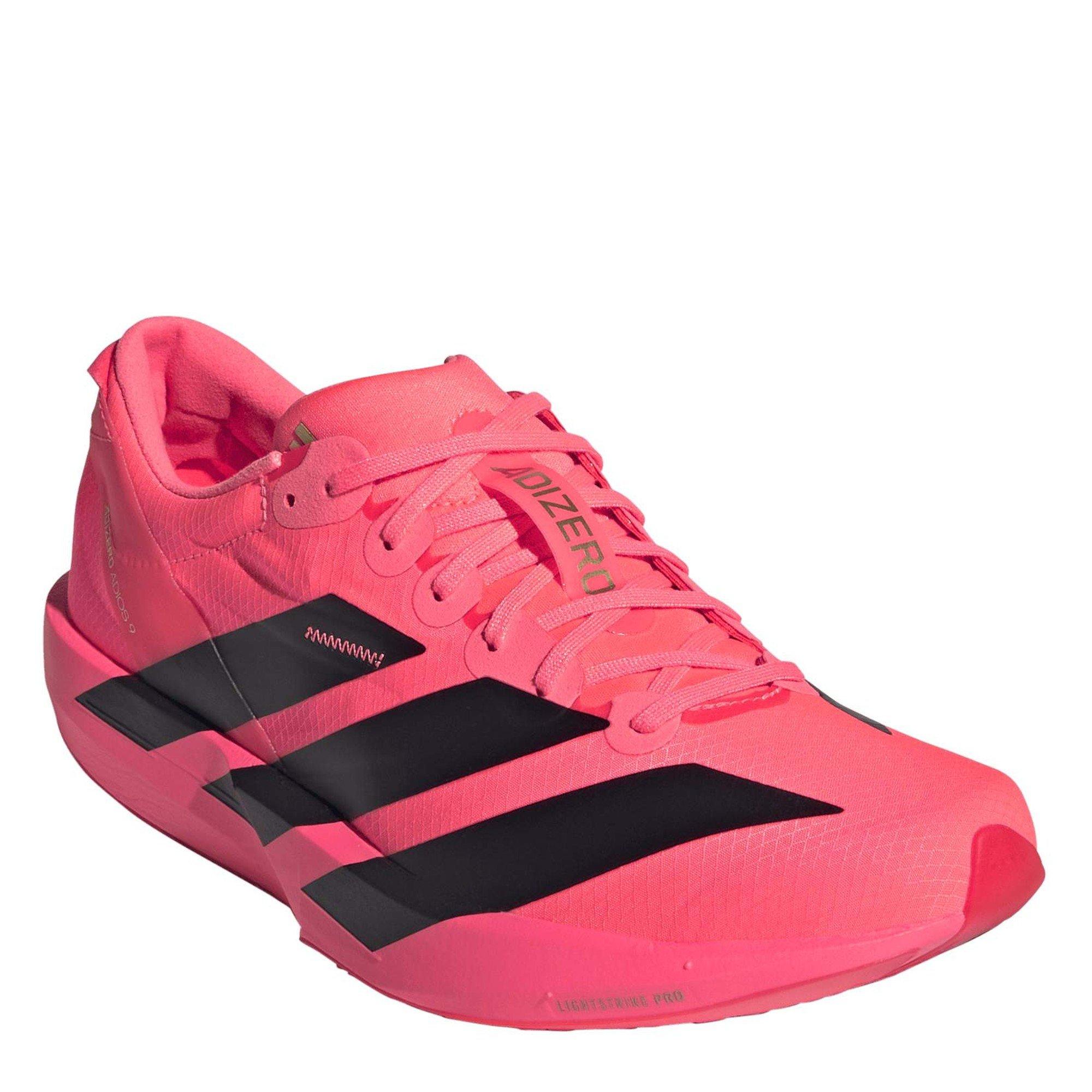 Solar/Black/Red - adidas - Adios 9 Womens Running Shoes - 3