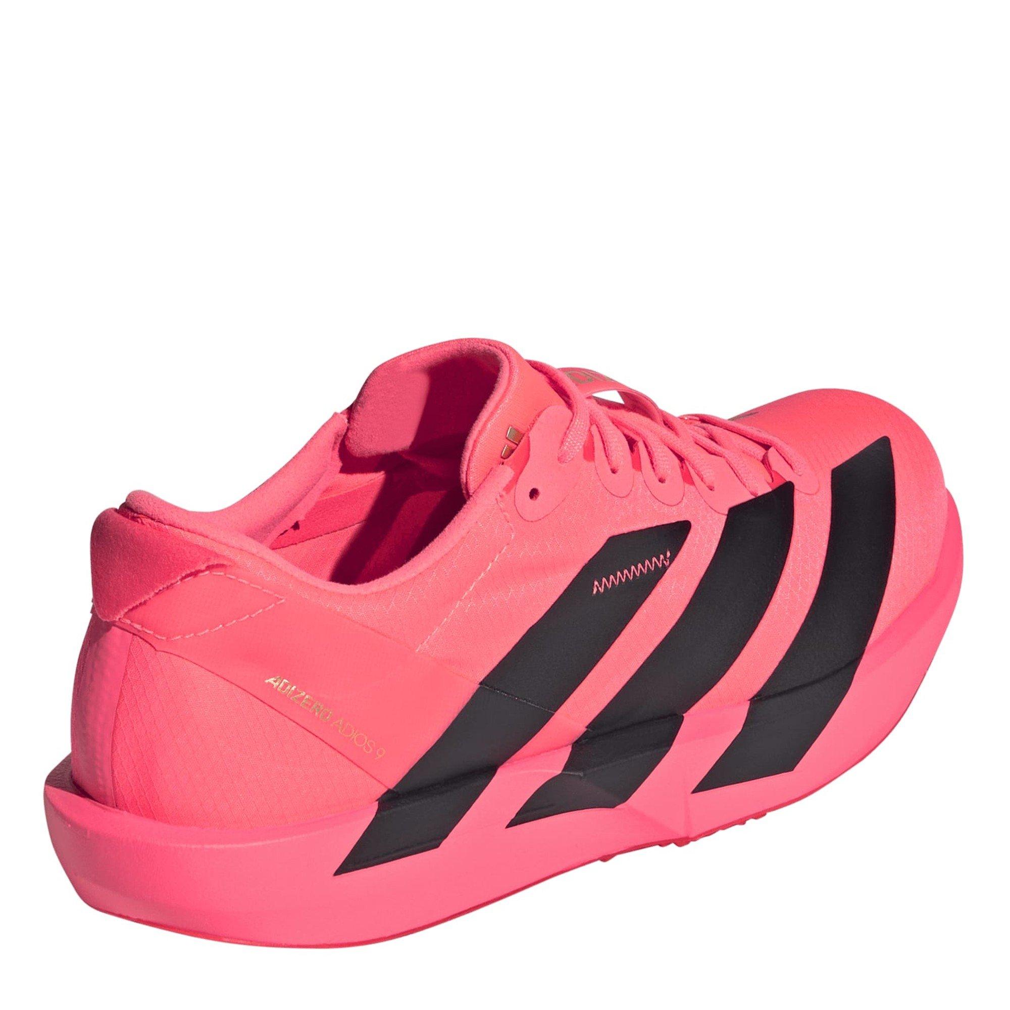 Solar/Black/Red - adidas - Adios 9 Womens Running Shoes - 4