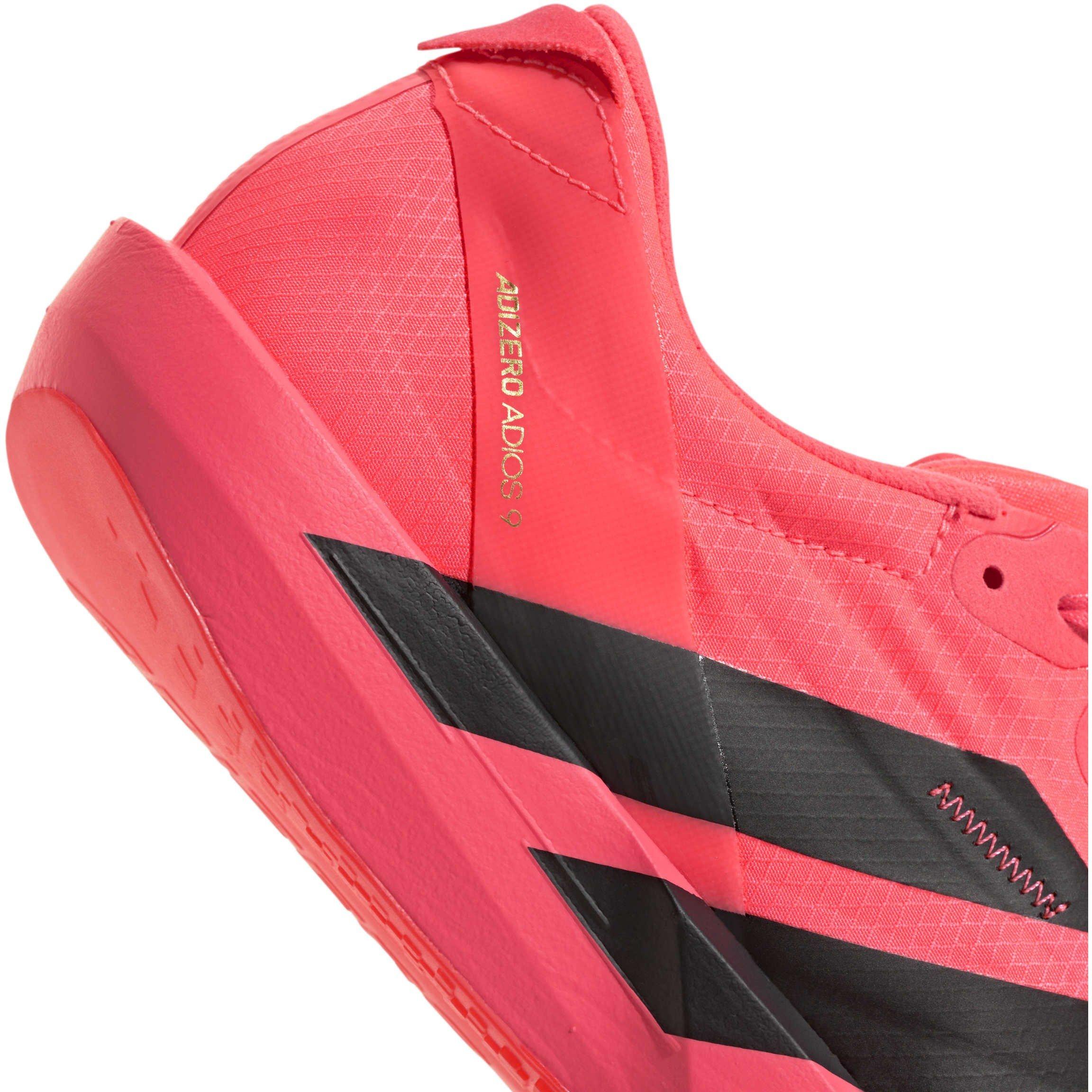 Solar/Black/Red - adidas - Adios 9 Womens Running Shoes - 8