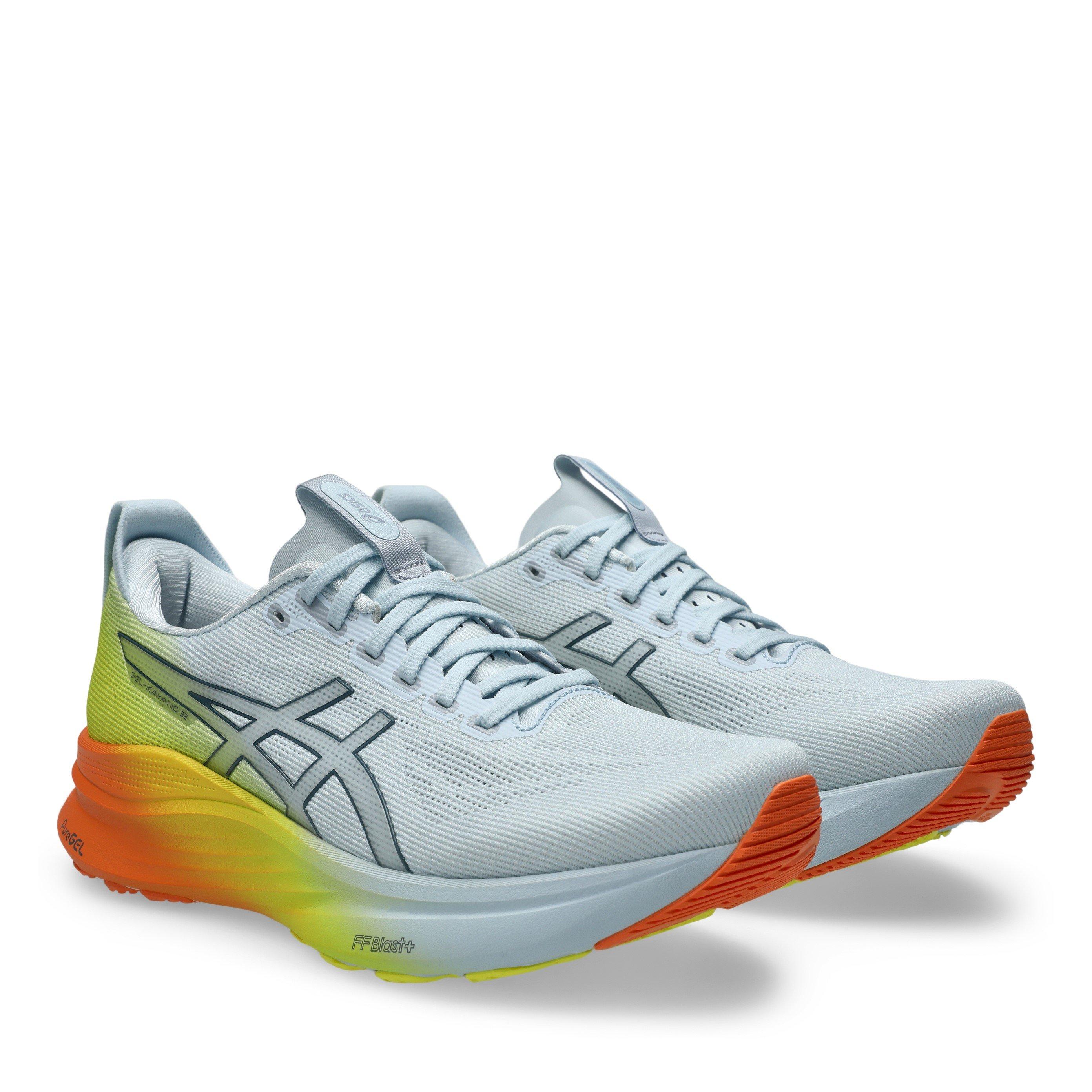 SKY/LEMON SPARK - Asics - GEL-Kayano 32 Mens Running Shoes - 4